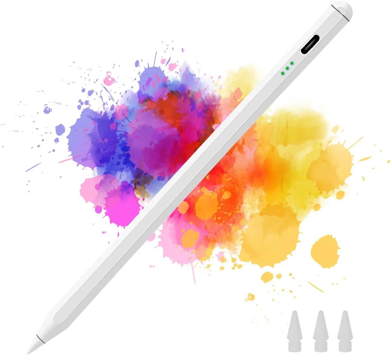 قلم لمسی برای آیپد (2018–2025)، قلم برای آیپد با قابلیت تشخیص دست، شارژ سریع USB-C، سازگار با آیپد نسل 6/7/8/9/10/11، ایر 3/4/5/M2/M3، پرو 11 اینچ/12.9 اینچ/13 اینچ، مینی 5/6/7 قلم لمسی برای آیپد (2018–2025)، قلم برای آیپد با قابلیت تشخیص دست، شارژ سریع USB-C، سازگار با آیپد نسل 6/7/8/9/10/11، ایر 3/4/5/M2/M3، پرو 11 اینچ/12.9 اینچ/13 اینچ، مینی 5/6/7