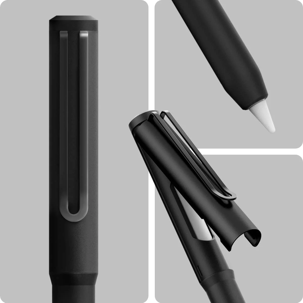 محافظ قلم لمسی Spigen DA201 مناسب برای Apple Pencil Pro و Apple Pencil نسل دوم، روکش محافظ با گیره، طراحی کلاسیک ممتاز، سازگار با شارژ مغناطیسی و Double Tap - مشکی محافظ قلم لمسی Spigen DA201 مناسب برای Apple Pencil Pro و Apple Pencil نسل دوم، روکش محافظ با گیره، طراحی کلاسیک ممتاز، سازگار با شارژ مغناطیسی و Double Tap - مشکی