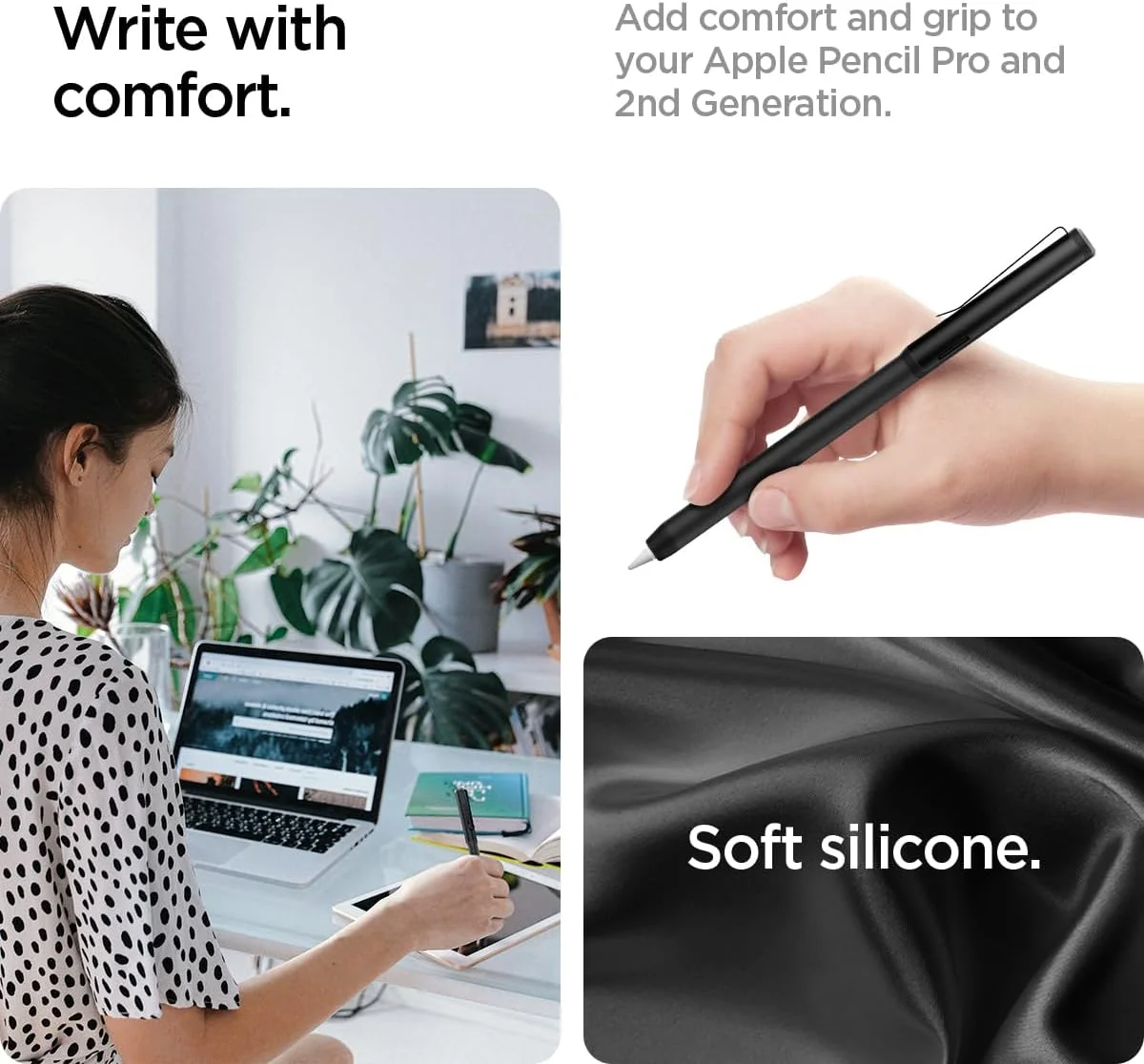 محافظ قلم لمسی Spigen DA201 مناسب برای Apple Pencil Pro و Apple Pencil نسل دوم، روکش محافظ با گیره، طراحی کلاسیک ممتاز، سازگار با شارژ مغناطیسی و Double Tap - مشکی محافظ قلم لمسی Spigen DA201 مناسب برای Apple Pencil Pro و Apple Pencil نسل دوم، روکش محافظ با گیره، طراحی کلاسیک ممتاز، سازگار با شارژ مغناطیسی و Double Tap - مشکی
