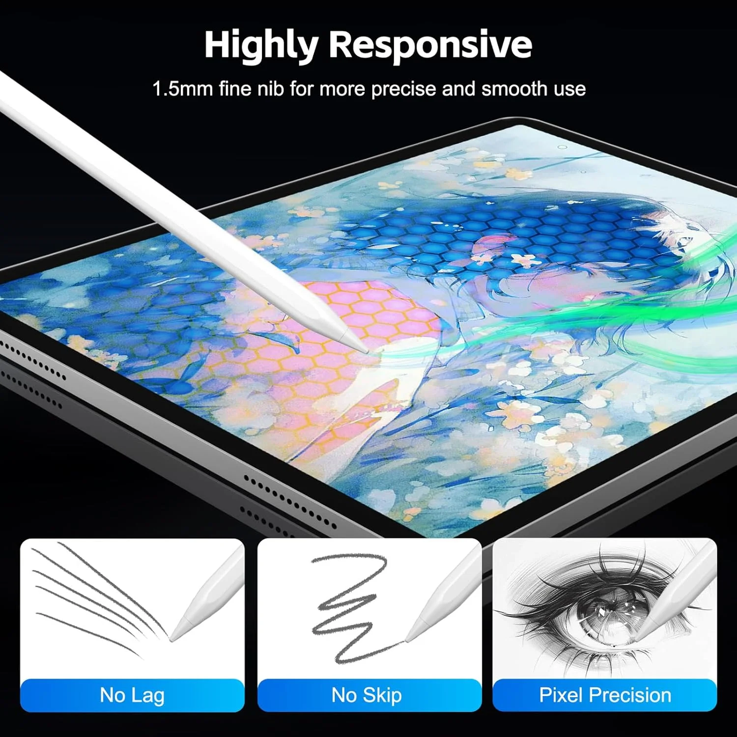 قلم لمسی برای آیپد با شارژ سریع ۱۳ دقیقهای، قلم حساس به شیب با قابلیت رد دست برای آیپد پرو ۱۱/۱۳ M4 (۲۰۱۸-۲۰۲۴)، آیپد ایر ۱۱/۱۳ M2، آیپد پرو ۱۱/۱۲.۹، آیپد ۱۰/۹/۸/۷/۶، ایر ۵/۴/۳، مینی ۶/۵ قلم لمسی برای آیپد با شارژ سریع ۱۳ دقیقهای، قلم حساس به شیب با قابلیت رد دست برای آیپد پرو ۱۱/۱۳ M4 (۲۰۱۸-۲۰۲۴)، آیپد ایر ۱۱/۱۳ M2، آیپد پرو ۱۱/۱۲.۹، آیپد ۱۰/۹/۸/۷/۶، ایر ۵/۴/۳، مینی ۶/۵