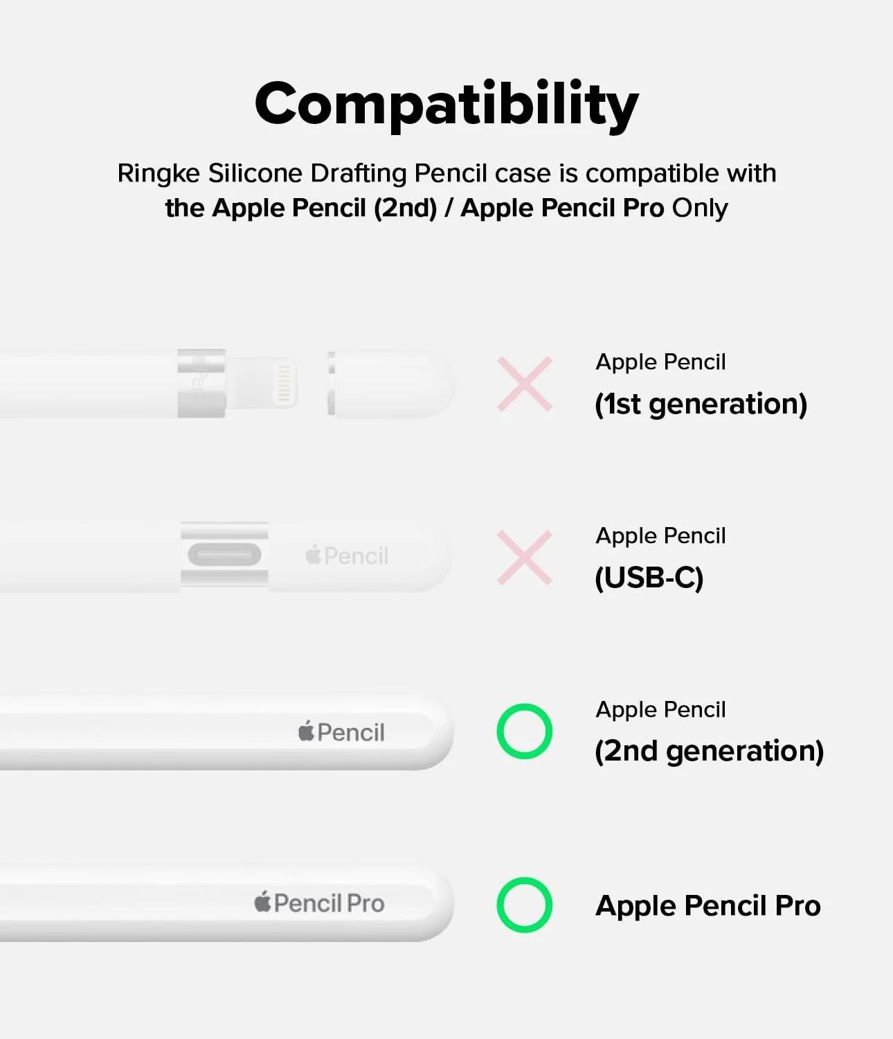 محافظ سیلیکونی مدادی Ringke سازگار با Apple Pencil Pro/Apple Pencil نسل دوم، سیلیکون نرم با طراحی کلاسیک و ضد لغزش - زرد محافظ سیلیکونی مدادی Ringke سازگار با Apple Pencil Pro/Apple Pencil نسل دوم، سیلیکون نرم با طراحی کلاسیک و ضد لغزش - زرد