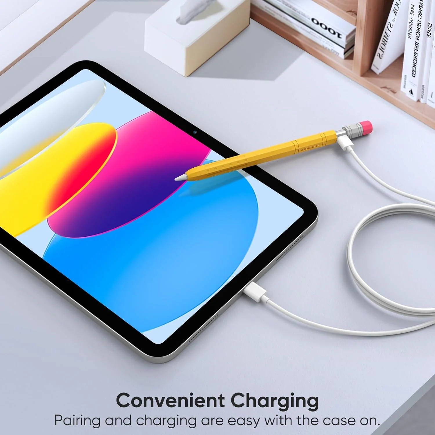 روکش سیلیکونی Fintie برای قلم اپل (USB-C)، محافظ نرم و ضد لغزش قلم، پشتیبانی از اتصال مغناطیسی، زرد، AAPH001 روکش سیلیکونی Fintie برای قلم اپل (USB-C)، محافظ نرم و ضد لغزش قلم، پشتیبانی از اتصال مغناطیسی، زرد، AAPH001