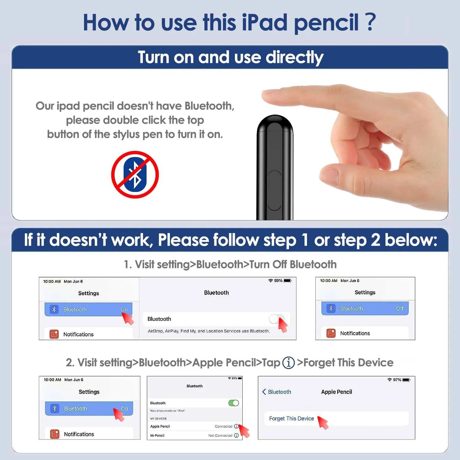 قلم لمسی SENMO برای آیپد 2018-2024، قلم آیپد نسل دوم با شارژ سریع 2 برابر سازگار با Apple iPad Pro 11"/12.9"/M4، iPad Mini 5/6، iPad Air (M2/5/4/3)، iPad (10/9/8/7/6) قلم لمسی SENMO برای آیپد 2018-2024، قلم آیپد نسل دوم با شارژ سریع 2 برابر سازگار با Apple iPad Pro 11"/12.9"/M4، iPad Mini 5/6، iPad Air (M2/5/4/3)، iPad (10/9/8/7/6)