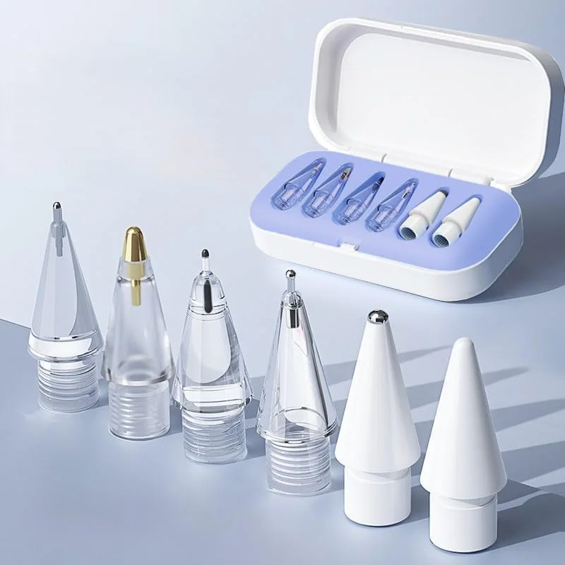 نوکهای جایگزین قلم برای قلم اپل پرو، نوکهای قلم ارتقا یافته مناسب برای قلم اپل نسل دوم، اول و USB-C، نوکهای سوزنی مقاوم در برابر سایش و با کنترل دقیق به همراه جعبه، مجموعههای قلم آیپد پرو نوکهای جایگزین قلم برای قلم اپل پرو، نوکهای قلم ارتقا یافته مناسب برای قلم اپل نسل دوم، اول و USB-C، نوکهای سوزنی مقاوم در برابر سایش و با کنترل دقیق به همراه جعبه، مجموعههای قلم آیپد پرو