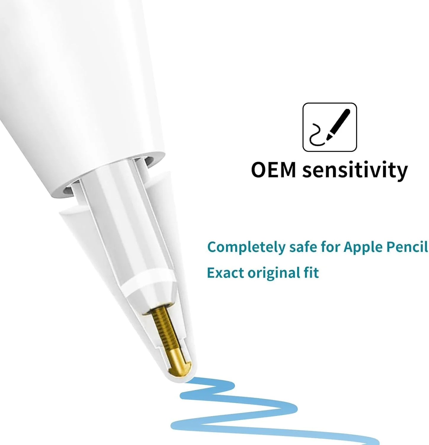 نوک های جایگزین برای قلم اپل نسل 1/2 و پرو/USB-C | حس اصلی و حساسیت بالا | نوک های بادوام برای نوشتن/طراحی | سازگار با محافظ صفحه نمایش کاغذی (بسته 4 عددی سفید) نوک های جایگزین برای قلم اپل نسل 1/2 و پرو/USB-C | حس اصلی و حساسیت بالا | نوک های بادوام برای نوشتن/طراحی | سازگار با محافظ صفحه نمایش کاغذی (بسته 4 عددی سفید)