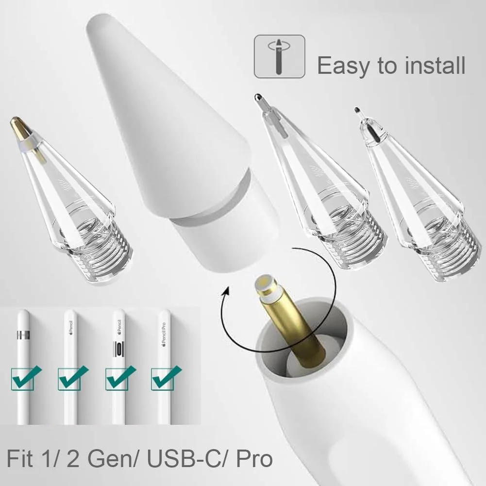 نوکهای جایگزین قلم برای قلم اپل پرو، نوکهای قلم ارتقا یافته مناسب برای قلم اپل نسل دوم، اول و USB-C، نوکهای سوزنی مقاوم در برابر سایش و با کنترل دقیق به همراه جعبه، مجموعههای قلم آیپد پرو نوکهای جایگزین قلم برای قلم اپل پرو، نوکهای قلم ارتقا یافته مناسب برای قلم اپل نسل دوم، اول و USB-C، نوکهای سوزنی مقاوم در برابر سایش و با کنترل دقیق به همراه جعبه، مجموعههای قلم آیپد پرو