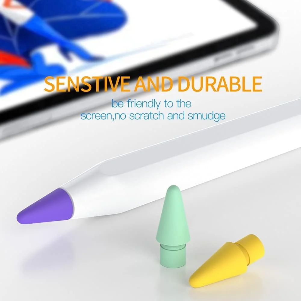 نوک های جایگزین برای قلم اپل، 5 عدد، نوک قلم رنگی سازگار با نوک های قلم اپل نسل 1 و 2 (قرمز/زرد/بنفش/صورتی/فیروزه ای) نوک های جایگزین برای قلم اپل، 5 عدد، نوک قلم رنگی سازگار با نوک های قلم اپل نسل 1 و 2 (قرمز/زرد/بنفش/صورتی/فیروزه ای)