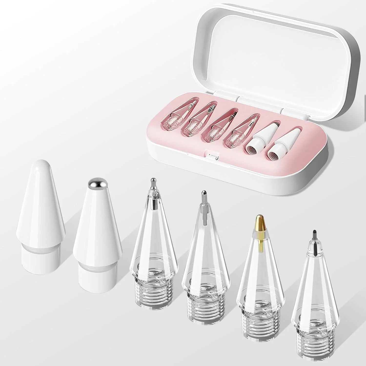 نوک های جایگزین برای قلم اپل نسل 1 و 2، قلم USB C، بسته 6 عددی نوک قلم ارتقا یافته، مقاوم در برابر سایش و نوک سوزنی کنترل دقیق با جعبه، برای مجموعه قلم های آیپد پرو (صورتی) نوک های جایگزین برای قلم اپل نسل 1 و 2، قلم USB C، بسته 6 عددی نوک قلم ارتقا یافته، مقاوم در برابر سایش و نوک سوزنی کنترل دقیق با جعبه، برای مجموعه قلم های آیپد پرو (صورتی)