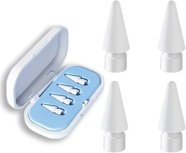 نوک جایگزین برای قلم اپل نسل 2 / نوک نسل 1، لوازم جانبی نوک قلم آیپد پرو نسل 2/1 (بسته 4 عددی) نوک جایگزین برای قلم اپل نسل 2 / نوک نسل 1، لوازم جانبی نوک قلم آیپد پرو نسل 2/1 (بسته 4 عددی)