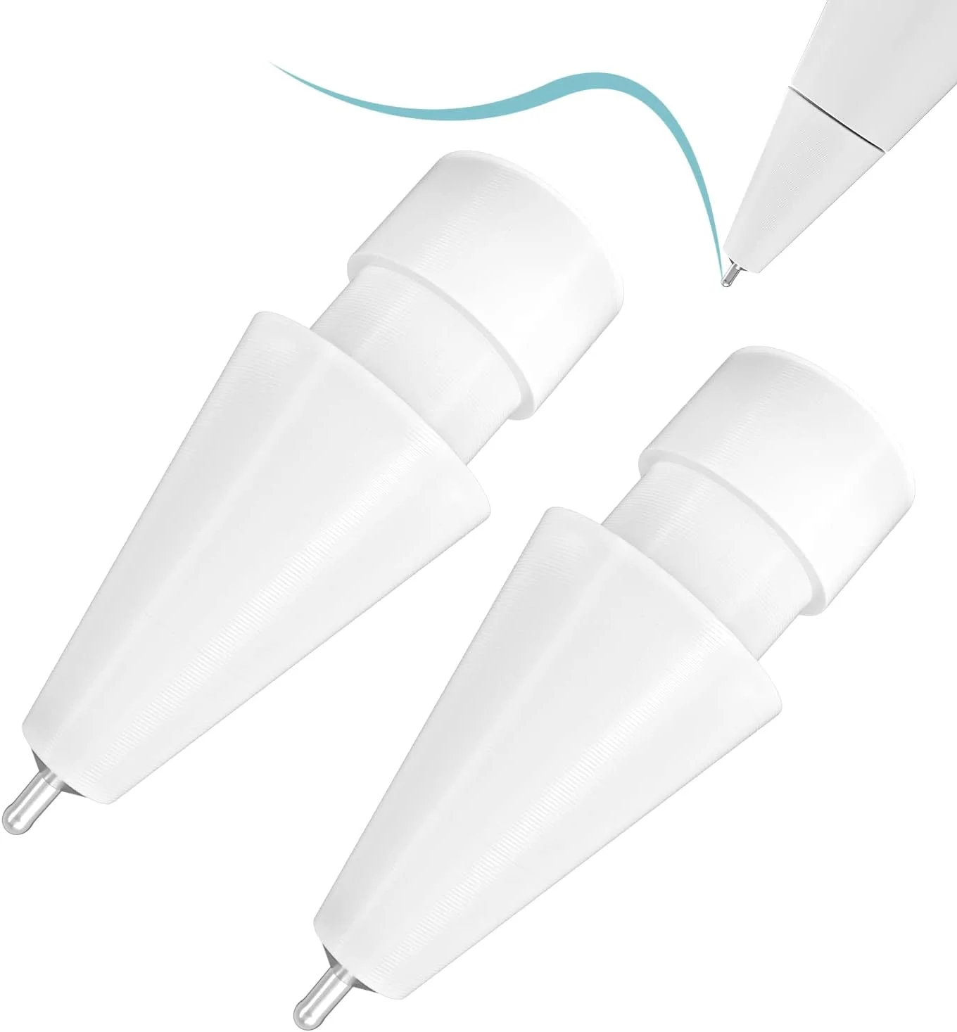 نوکهای قلم ارتقا یافته REEYEAR مناسب برای قلم اپل نسل 2 و 1 USB-C iPad Pro Air Mini، 0.78 میلیمتر، نوک دقیق و ظریف قلم اپل، نوشتن مانند یک قلم واقعی، سفید نوکهای قلم ارتقا یافته REEYEAR مناسب برای قلم اپل نسل 2 و 1 USB-C iPad Pro Air Mini، 0.78 میلیمتر، نوک دقیق و ظریف قلم اپل، نوشتن مانند یک قلم واقعی، سفید