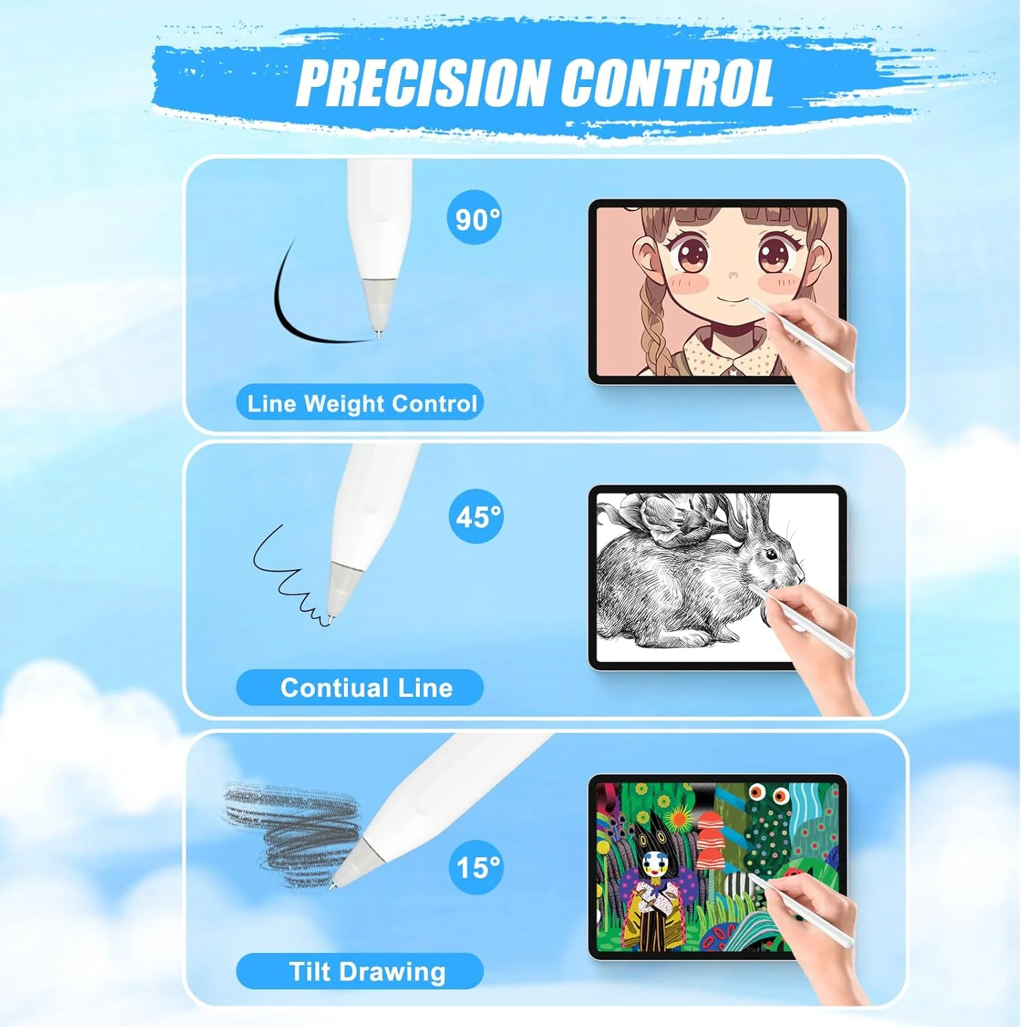 نوکهای قلم ارتقا یافته REEYEAR مناسب برای قلم اپل نسل 2 و 1 USB-C iPad Pro Air Mini، 0.78 میلیمتر، نوک دقیق و ظریف قلم اپل، نوشتن مانند یک قلم واقعی، سفید نوکهای قلم ارتقا یافته REEYEAR مناسب برای قلم اپل نسل 2 و 1 USB-C iPad Pro Air Mini، 0.78 میلیمتر، نوک دقیق و ظریف قلم اپل، نوشتن مانند یک قلم واقعی، سفید