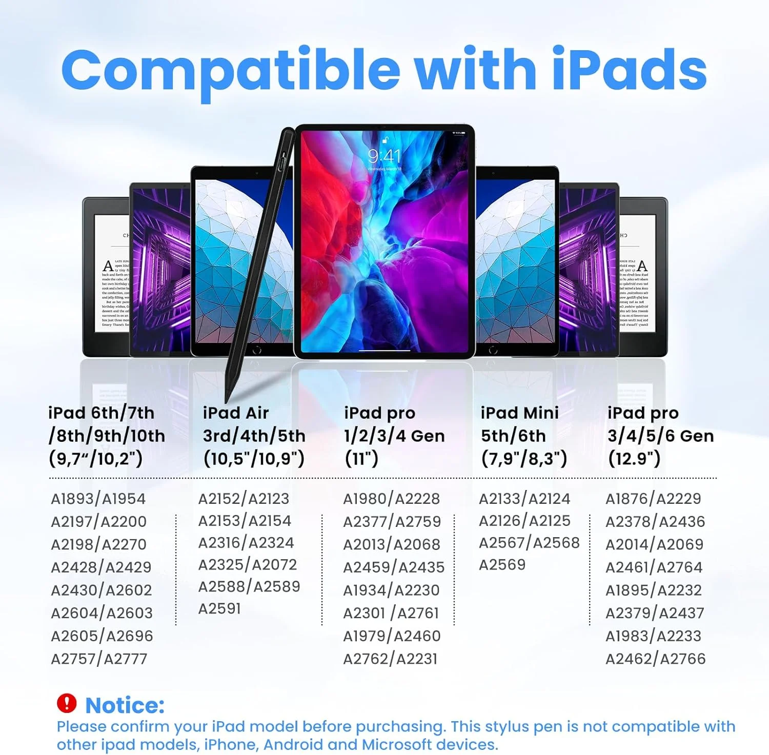 قلم لمسی برای آیپد اپل Ipencil نسل دوم، شارژ مغناطیسی بیسیم، قلم برای آیپد نسل دهم/مینی نسل ششم/ایر نسل پنجم/پرو 12.9 اینچی، جلوگیری از لمس ناخواسته، حساسیت به زاویه، مشکی قلم لمسی برای آیپد اپل Ipencil نسل دوم، شارژ مغناطیسی بیسیم، قلم برای آیپد نسل دهم/مینی نسل ششم/ایر نسل پنجم/پرو 12.9 اینچی، جلوگیری از لمس ناخواسته، حساسیت به زاویه، مشکی