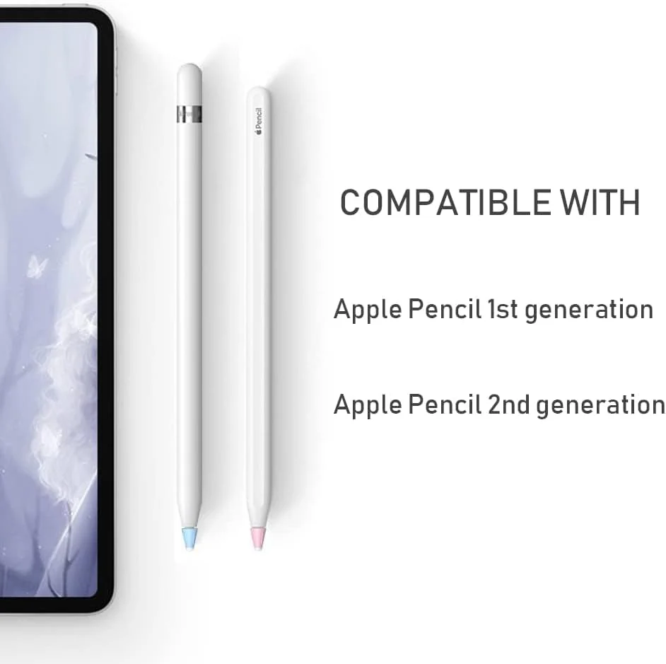 روکش نوک سیلیکونی برای قلم اپل نسل 1 و 2، کلاهک کاهش صدا، سازگار با محافظ صفحه نمایش کاغذی، محافظ آستین، محافظ ضد خش، بسته 6 عددی با 6 رنگ متنوع روکش نوک سیلیکونی برای قلم اپل نسل 1 و 2، کلاهک کاهش صدا، سازگار با محافظ صفحه نمایش کاغذی، محافظ آستین، محافظ ضد خش، بسته 6 عددی با 6 رنگ متنوع