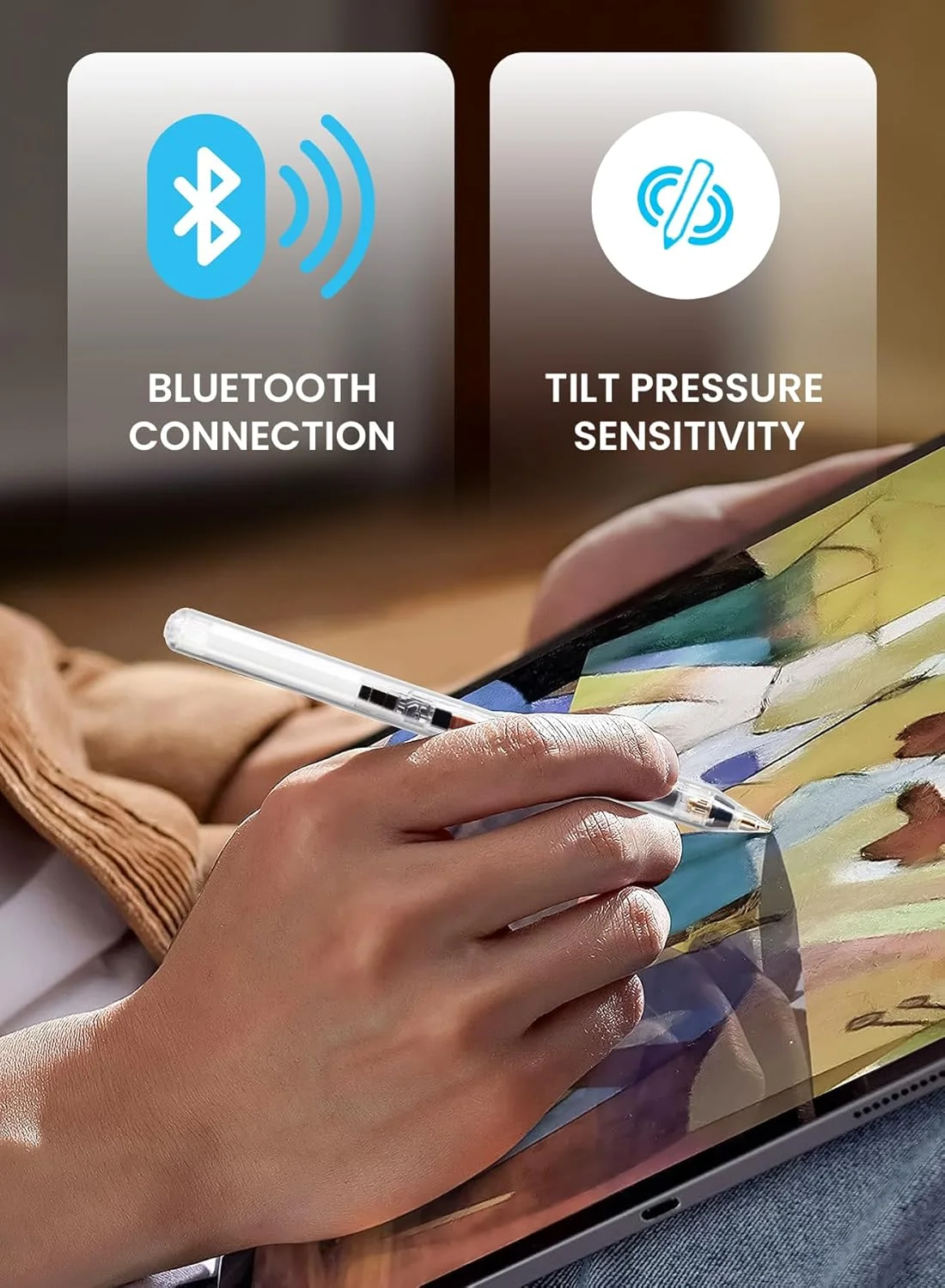 مداد هوشمند شفاف پاورولوجی با نوک 1.5 میلیمتری سازگار با آیپد اپل، نمایشگر باتری لحظهای، جلوگیری از لمس ناخواسته کف دست، حالت چندوظیفهای، حساسیت به فشار و زاویه، شارژ مغناطیسی - سفید مداد هوشمند شفاف پاورولوجی با نوک 1.5 میلیمتری سازگار با آیپد اپل، نمایشگر باتری لحظهای، جلوگیری از لمس ناخواسته کف دست، حالت چندوظیفهای، حساسیت به فشار و زاویه، شارژ مغناطیسی - سفید