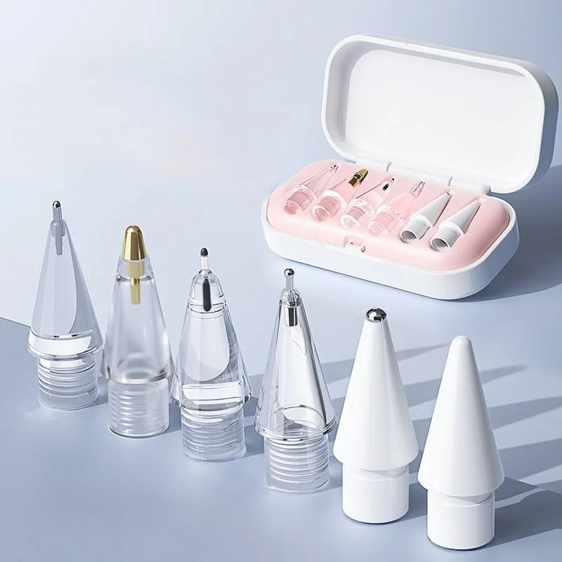 نوک های جایگزین قلم برای اپل پنسل پرو، نوک های ارتقا یافته مناسب برای اپل نسل دوم و اول USB-C و قلم دیجیتال Logitech Crayon، نوک های سوزنی قلم با جعبه، مجموعه نوک های قلم آیپد پرو نوک های جایگزین قلم برای اپل پنسل پرو، نوک های ارتقا یافته مناسب برای اپل نسل دوم و اول USB-C و قلم دیجیتال Logitech Crayon، نوک های سوزنی قلم با جعبه، مجموعه نوک های قلم آیپد پرو