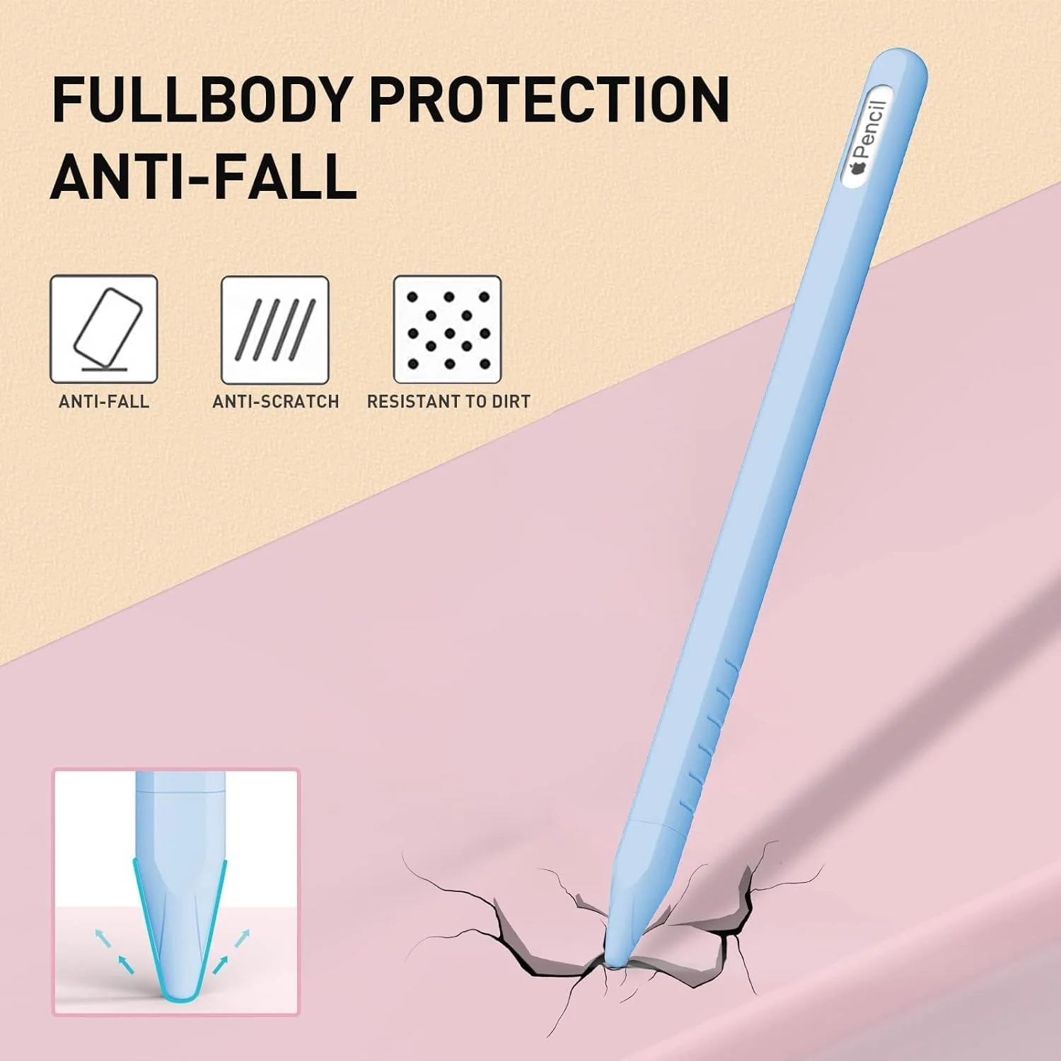 کاور سیلیکونی محافظ قلم لمسی نسل دوم اپل (4 عدد) + محافظ نوک قلم (4 عدد) مناسب برای آیپد پرو 11 و 12.9 اینچ، سازگار با شارژ مغناطیسی و دابل تپ کاور سیلیکونی محافظ قلم لمسی نسل دوم اپل (4 عدد) + محافظ نوک قلم (4 عدد) مناسب برای آیپد پرو 11 و 12.9 اینچ، سازگار با شارژ مغناطیسی و دابل تپ