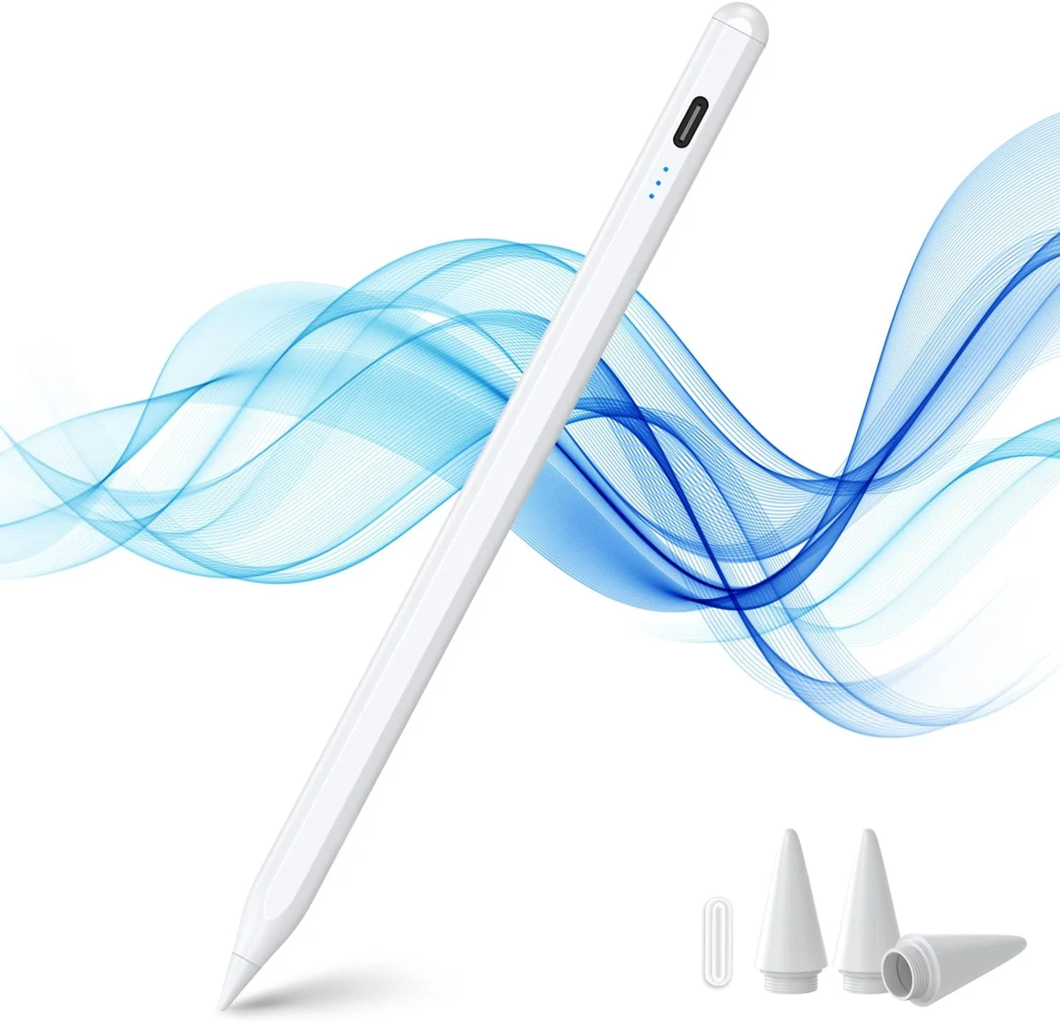 قلم لمسی KINGONE برای آیپد، قلم آیپد با دقت فوق العاده بالا و حساسیت به شیب، نمایشگر LED قدرت، مغناطیسی قوی، جلوگیری از لمس اشتباه، قلم لمسی جهانی آیپد برای 2018 و مدل های جدیدتر (سفید) قلم لمسی KINGONE برای آیپد، قلم آیپد با دقت فوق العاده بالا و حساسیت به شیب، نمایشگر LED قدرت، مغناطیسی قوی، جلوگیری از لمس اشتباه، قلم لمسی جهانی آیپد برای 2018 و مدل های جدیدتر (سفید)