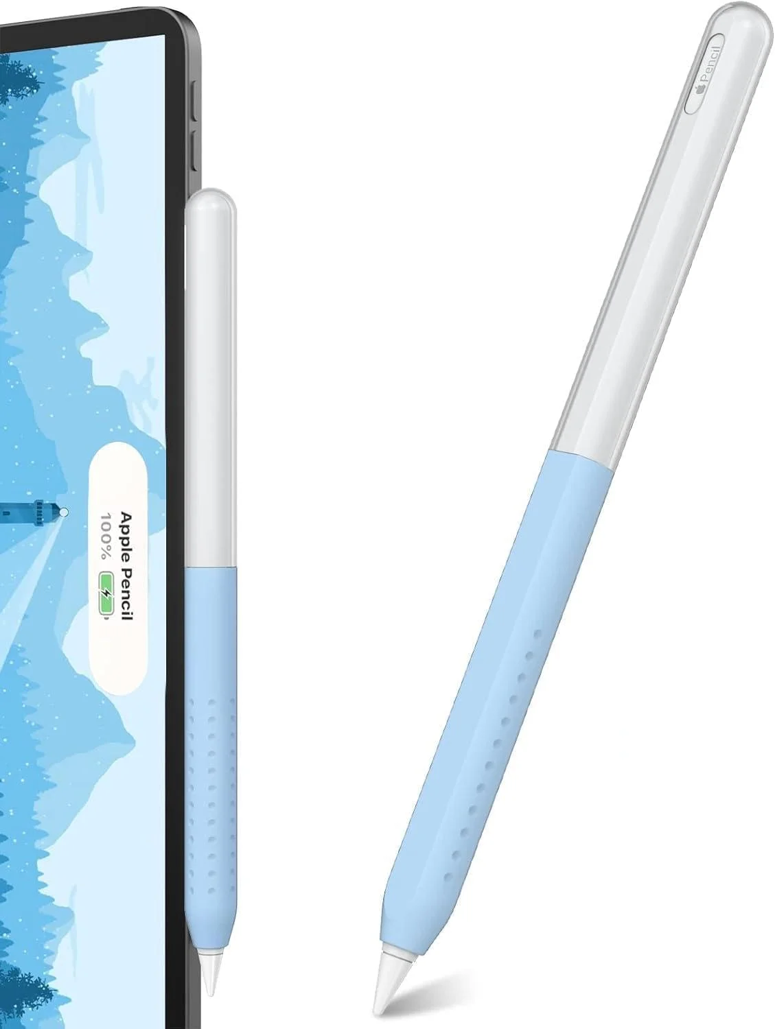 کاور محافظ قلم لمسی نسل دوم اپل، فوق العاده نازک، با طراحی دو رنگ شفاف، سازگار با شارژ مغناطیسی و ضربه زدن دوگانه، آبی کاور محافظ قلم لمسی نسل دوم اپل، فوق العاده نازک، با طراحی دو رنگ شفاف، سازگار با شارژ مغناطیسی و ضربه زدن دوگانه، آبی