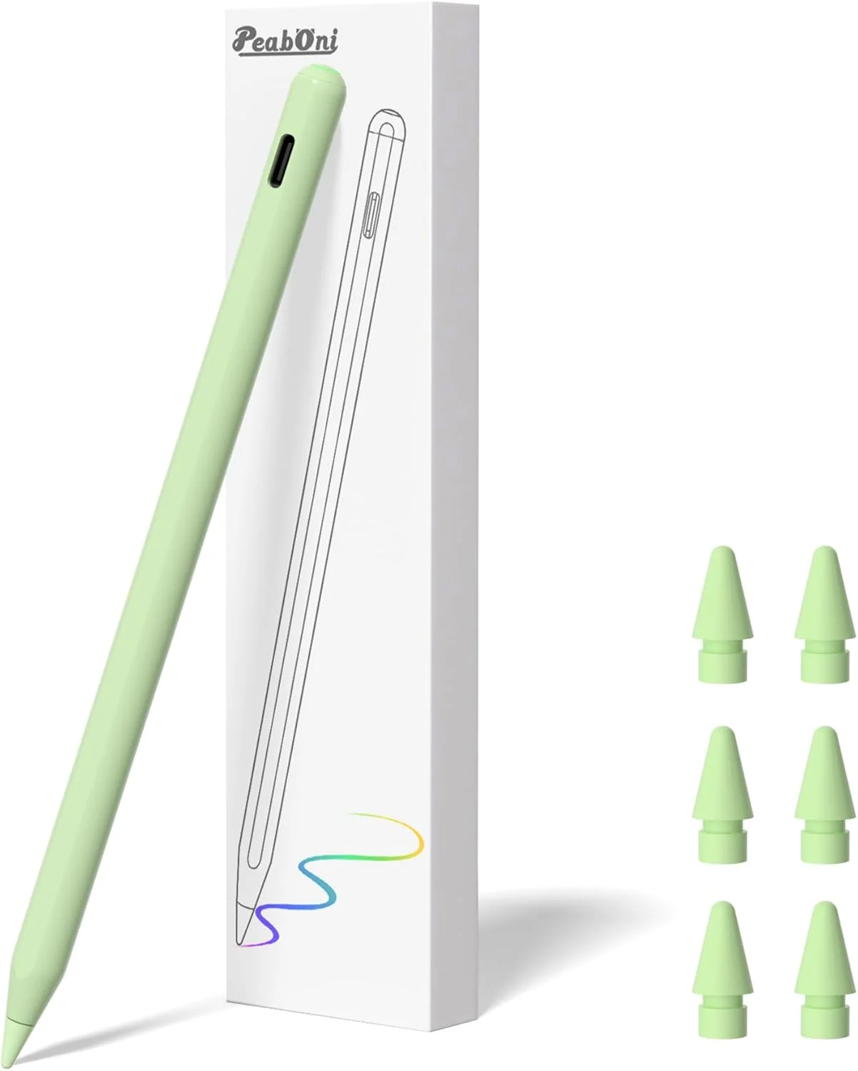 قلم لمسی نسل دوم برای آیپد ۲۰۱۸-۲۰۲۴ با شارژ بیسیم مغناطیسی سازگار با Apple iPad Pro ۱۳ اینچی (M4)/۱۲.۹ اینچی/۱۱ اینچی، iPad Air ۶(M2)/۵/۴/۳، iPad mini ۷(A17 Pro)/۶/۵، iPad ۱۰/۹/۸/۷/۶ سبز قلم لمسی نسل دوم برای آیپد ۲۰۱۸-۲۰۲۴ با شارژ بیسیم مغناطیسی سازگار با Apple iPad Pro ۱۳ اینچی (M4)/۱۲.۹ اینچی/۱۱ اینچی، iPad Air ۶(M2)/۵/۴/۳، iPad mini ۷(A17 Pro)/۶/۵، iPad ۱۰/۹/۸/۷/۶ سبز