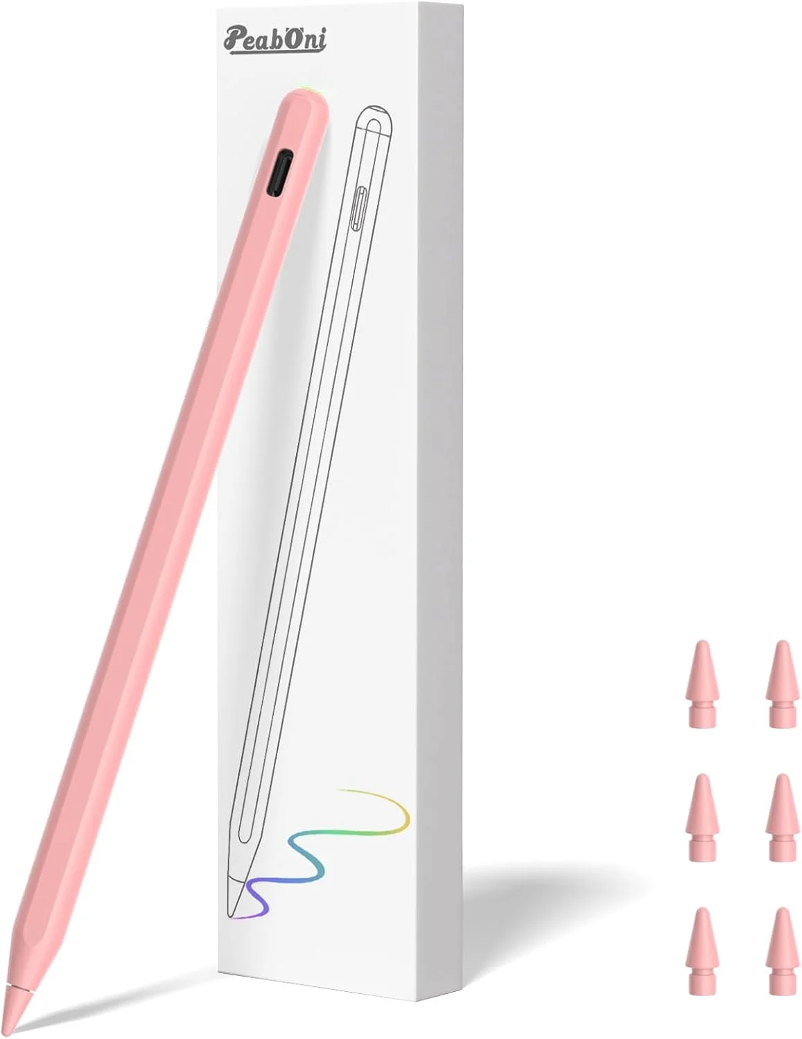 قلم لمسی نسل دوم با شارژ بیسیم مغناطیسی برای آیپد 2018-2024 سازگار با Apple iPad Pro 13 اینچ (M4)/12.9 اینچ/11 اینچ، iPad Air 6(M2)/5/4/3، iPad mini 7(A17 Pro)/6/5، iPad 10/9/8/7/6 - صورتی قلم لمسی نسل دوم با شارژ بیسیم مغناطیسی برای آیپد 2018-2024 سازگار با Apple iPad Pro 13 اینچ (M4)/12.9 اینچ/11 اینچ، iPad Air 6(M2)/5/4/3، iPad mini 7(A17 Pro)/6/5، iPad 10/9/8/7/6 - صورتی