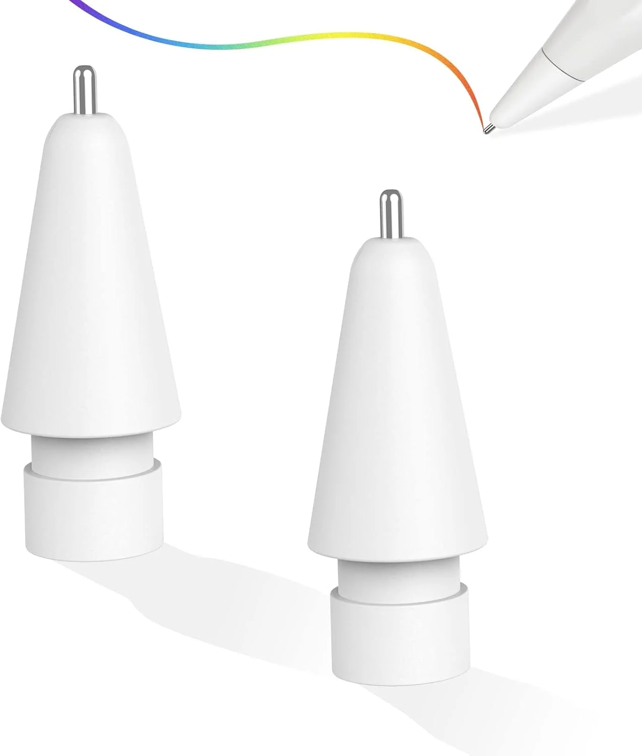 نوک های جایگزین Excefore برای قلم اپل نسل 1 و 2، نوک قلم حساس با نقطه ظریف بلندتر و ارتقا یافته، بدون ساییدگی، بدون صدا، کنترل دقیق، نوک استایلوس برای قلم آیپد پرو نوک های جایگزین Excefore برای قلم اپل نسل 1 و 2، نوک قلم حساس با نقطه ظریف بلندتر و ارتقا یافته، بدون ساییدگی، بدون صدا، کنترل دقیق، نوک استایلوس برای قلم آیپد پرو