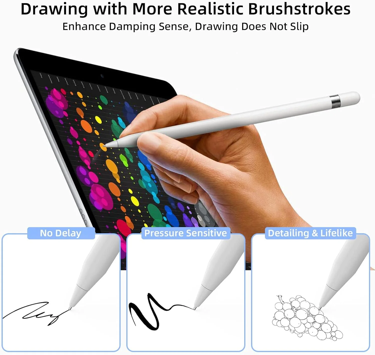 نوک های جایگزین Excefore برای قلم اپل نسل 1 و 2، نوک قلم حساس با نقطه ظریف بلندتر و ارتقا یافته، بدون ساییدگی، بدون صدا، کنترل دقیق، نوک استایلوس برای قلم آیپد پرو نوک های جایگزین Excefore برای قلم اپل نسل 1 و 2، نوک قلم حساس با نقطه ظریف بلندتر و ارتقا یافته، بدون ساییدگی، بدون صدا، کنترل دقیق، نوک استایلوس برای قلم آیپد پرو