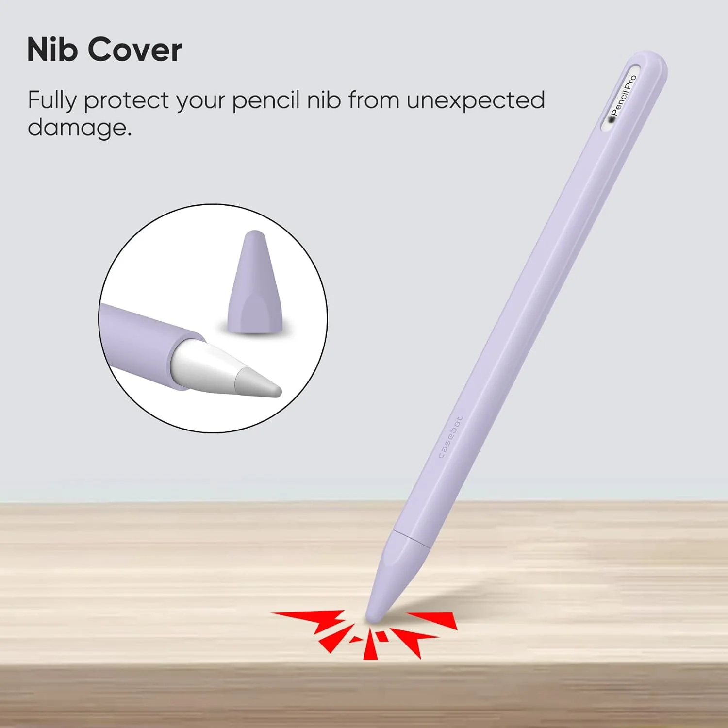 محافظ سیلیکونی Fintie برای Apple Pencil Pro و Apple Pencil نسل دوم، کاور محافظ نرم قلم با 2 عدد سری قلم، بنفش یاسی محافظ سیلیکونی Fintie برای Apple Pencil Pro و Apple Pencil نسل دوم، کاور محافظ نرم قلم با 2 عدد سری قلم، بنفش یاسی