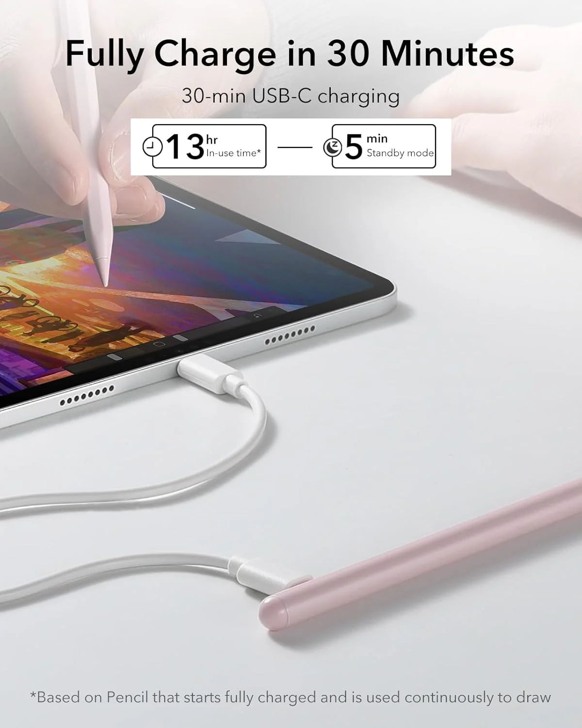 قلم لمسی ESR برای آیپد ۲۰۱۸-۲۰۲۴، قلم آیپد با حساسیت به زاویه، جلوگیری از لمس ناخواسته کف دست، سازگار با آیپد نسل دهم، آیپد ایر ۱۱/۱۳ اینچ / نسل ۵/۴، آیپد پرو ۱۱/۱۲.۹/۱۳ اینچ، آیپد مینی ۶/۵، صورتی قلم لمسی ESR برای آیپد ۲۰۱۸-۲۰۲۴، قلم آیپد با حساسیت به زاویه، جلوگیری از لمس ناخواسته کف دست، سازگار با آیپد نسل دهم، آیپد ایر ۱۱/۱۳ اینچ / نسل ۵/۴، آیپد پرو ۱۱/۱۲.۹/۱۳ اینچ، آیپد مینی ۶/۵، صورتی