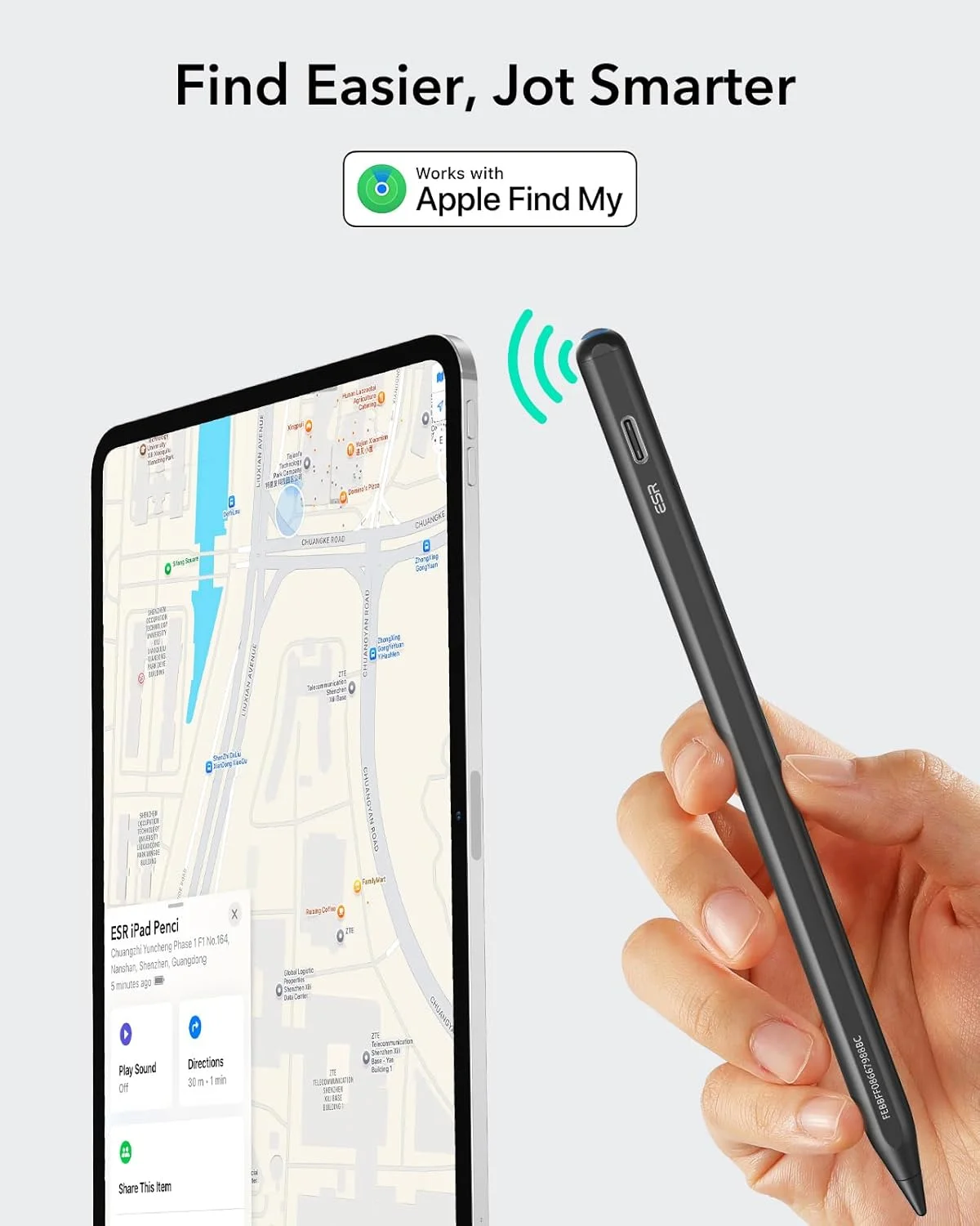 قلم دیجیتال آیپد ESR Geo سازگار با Findmy، مناسب برای Apple iPad 2018-2025، با میانبرهای آسان برای Apple iPad A16/10/9/8 و Air 13/11 و Pro 12.9/13/11 و Mini 7/6/5، سفید (بدون شارژ بیسیم) قلم دیجیتال آیپد ESR Geo سازگار با Findmy، مناسب برای Apple iPad 2018-2025، با میانبرهای آسان برای Apple iPad A16/10/9/8 و Air 13/11 و Pro 12.9/13/11 و Mini 7/6/5، سفید (بدون شارژ بیسیم)