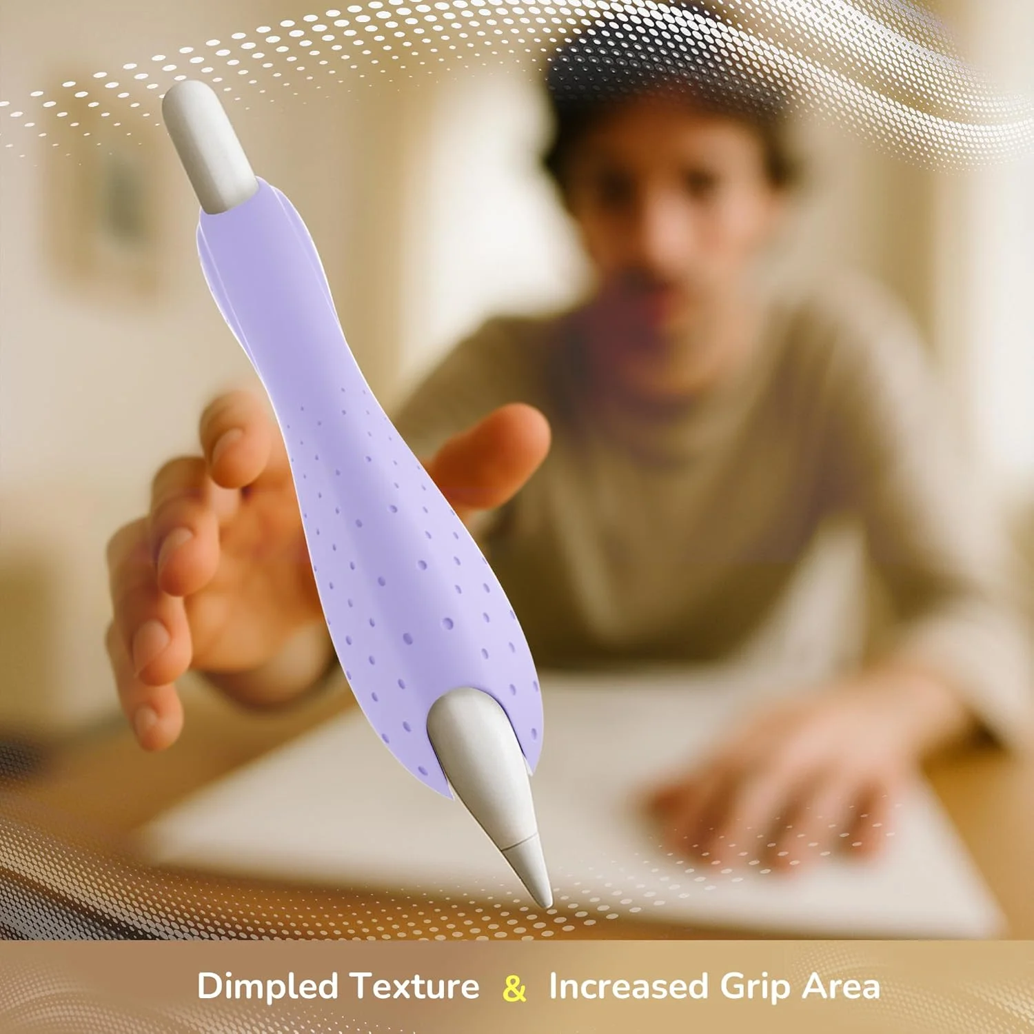 گریپ ELETIUO سازگار با قلم اپل پرو، نسل 1/2، مدل USB-C، روکش محافظ سیلیکونی با بافت ضد لغزش، طراحی ارگونومیک دو سر، شارژ مغناطیسی و ضربه زدن دوگانه، بنفش گریپ ELETIUO سازگار با قلم اپل پرو، نسل 1/2، مدل USB-C، روکش محافظ سیلیکونی با بافت ضد لغزش، طراحی ارگونومیک دو سر، شارژ مغناطیسی و ضربه زدن دوگانه، بنفش