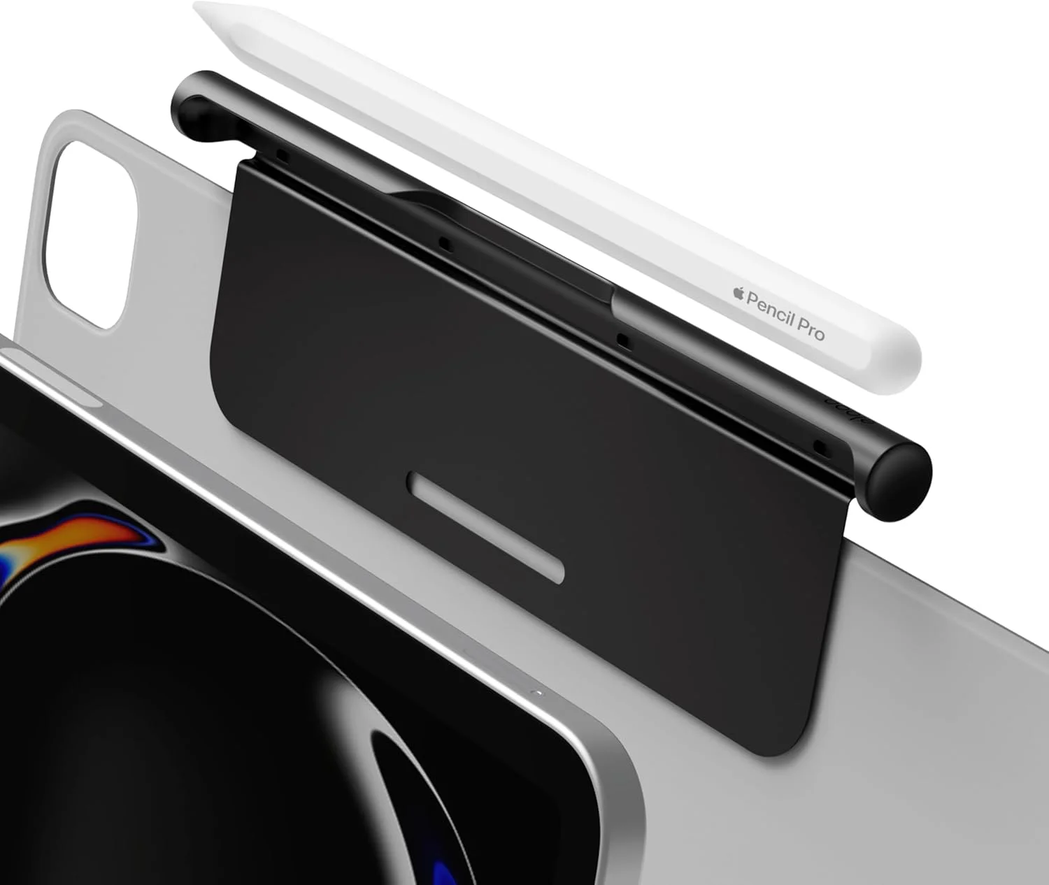 نگهدارنده فلزی مداد الاستو سازگار با قلم اپل پرو، قلم اپل نسل دوم، مجیک کیبورد اپل، اسمارت کیبورد فلیو و سایر کیف های مغناطیسی آیپد - مشکی نگهدارنده فلزی مداد الاستو سازگار با قلم اپل پرو، قلم اپل نسل دوم، مجیک کیبورد اپل، اسمارت کیبورد فلیو و سایر کیف های مغناطیسی آیپد - مشکی