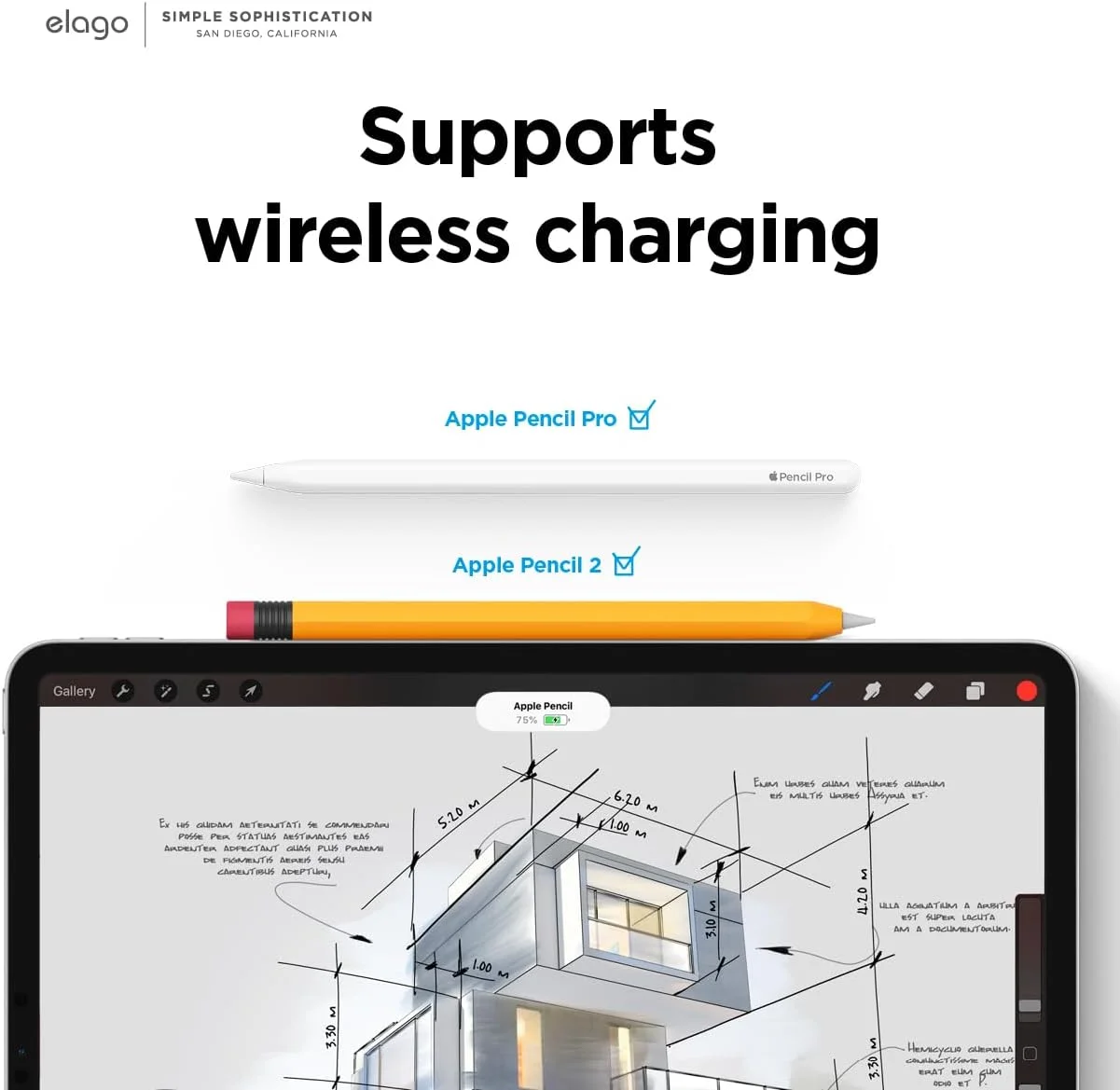 محافظ قلم کلاسیک Elago سازگار با قلم Apple Pencil نسل دوم، طراحی کلاسیک، سازگار با شارژ مغناطیسی و Double Tap - زرد محافظ قلم کلاسیک Elago سازگار با قلم Apple Pencil نسل دوم، طراحی کلاسیک، سازگار با شارژ مغناطیسی و Double Tap - زرد