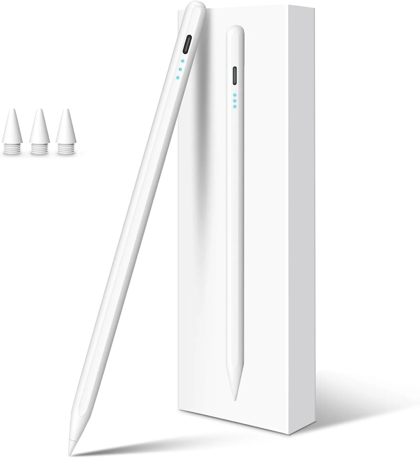 قلم لمسی DIGIROOT برای آیپد، شارژ سریع ۱۳ دقیقهای، قلم آیپد اپل با قابلیت رد دست، حساسیت به زاویه، سازگار با iPad Air 3/4/5/6، iPad Mini 5/6، iPad 6/7/8/9/10، iPad Pro 11"/12.9"/M4 (سالهای ۲۰۱۸-۲۰۲۴) قلم لمسی DIGIROOT برای آیپد، شارژ سریع ۱۳ دقیقهای، قلم آیپد اپل با قابلیت رد دست، حساسیت به زاویه، سازگار با iPad Air 3/4/5/6، iPad Mini 5/6، iPad 6/7/8/9/10، iPad Pro 11"/12.9"/M4 (سالهای ۲۰۱۸-۲۰۲۴)