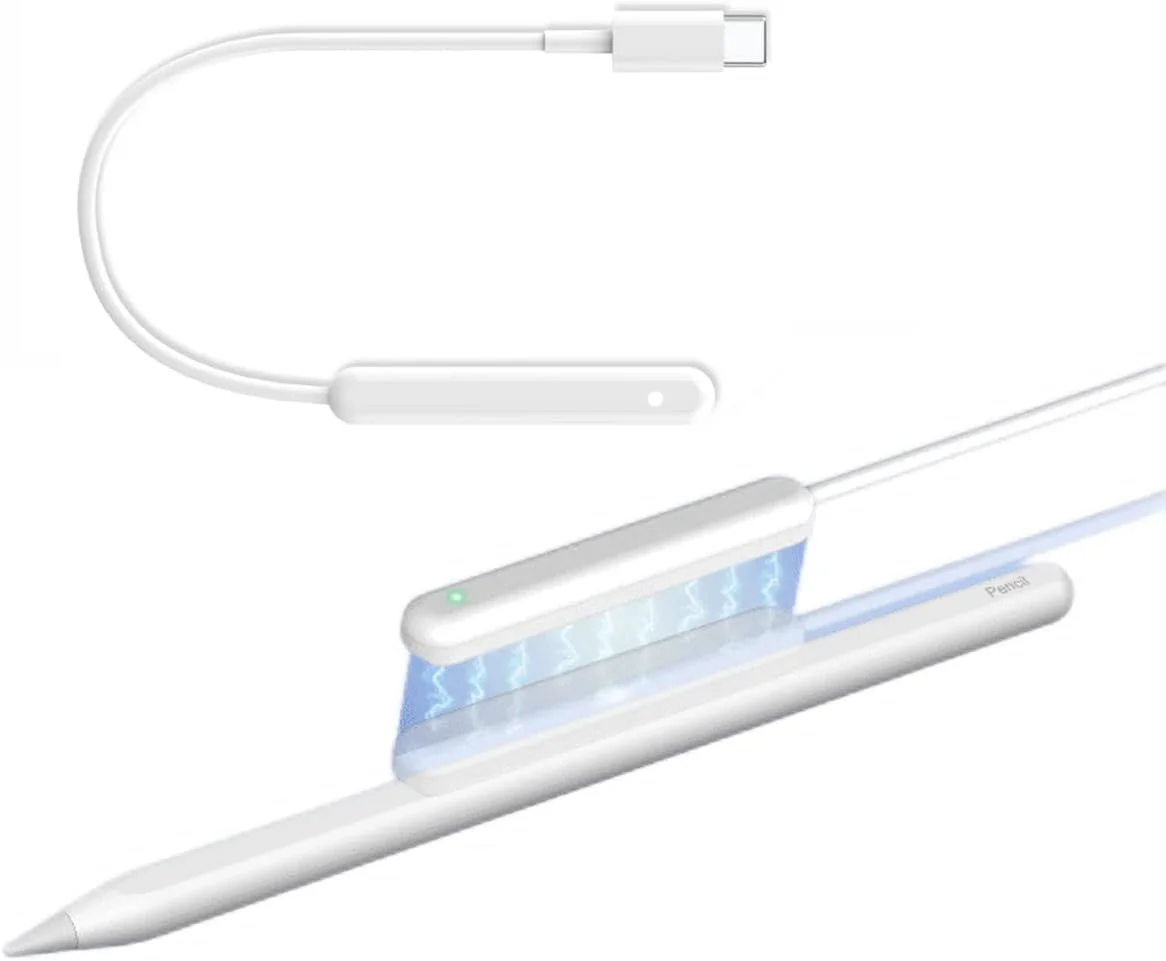 شارژر مغناطیسی سازگار با قلم اپل نسل دوم، آداپتور شارژ سبک و راحت برای آیپنسیل 2، شارژ سریع با تراشه هوشمند، اتصال Type-C، شارژ خارجی برای صرفه جویی در انرژی شارژر مغناطیسی سازگار با قلم اپل نسل دوم، آداپتور شارژ سبک و راحت برای آیپنسیل 2، شارژ سریع با تراشه هوشمند، اتصال Type-C، شارژ خارجی برای صرفه جویی در انرژی