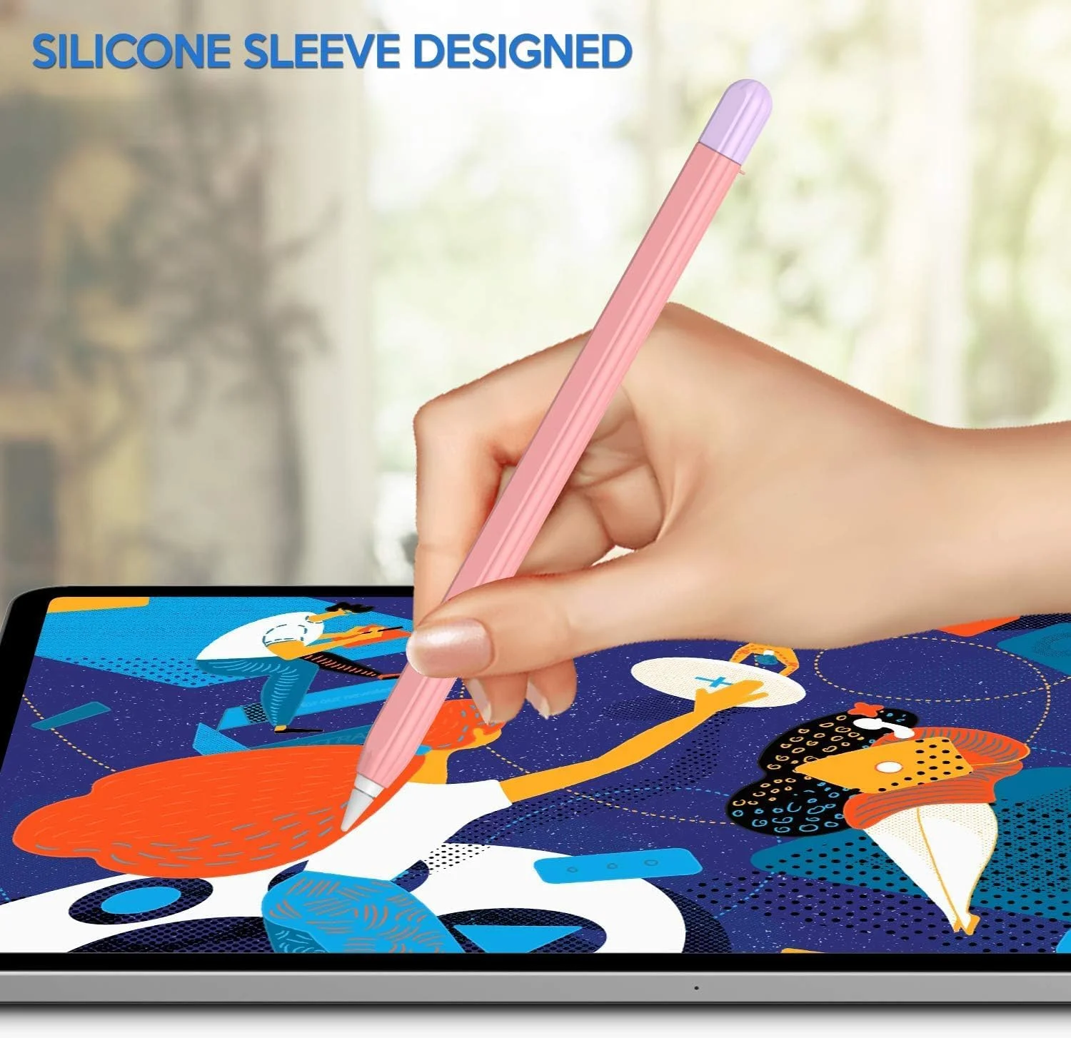 محافظ قلم لمسی اپل، آستین رنگی، صورتی، برای قلم اپل نسل دوم 2018 و قلم پرو 2024، کیف پوشش سیلیکونی نرم محافظ ضد لغزش برای قلم آیپد پرو محافظ قلم لمسی اپل، آستین رنگی، صورتی، برای قلم اپل نسل دوم 2018 و قلم پرو 2024، کیف پوشش سیلیکونی نرم محافظ ضد لغزش برای قلم آیپد پرو