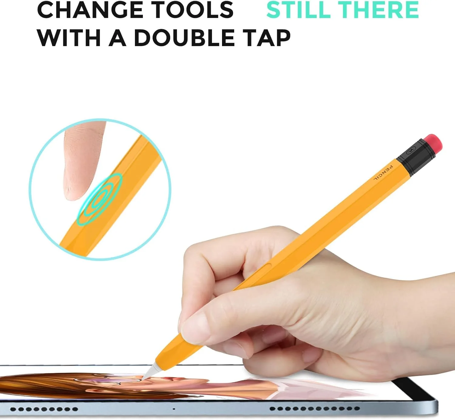 محفظه کلاسیک مداد سازگار با قلم لمسی نسل دوم، طراحی کلاسیک، سازگار با شارژ مغناطیسی و ضربه زدن دوگانه محفظه کلاسیک مداد سازگار با قلم لمسی نسل دوم، طراحی کلاسیک، سازگار با شارژ مغناطیسی و ضربه زدن دوگانه