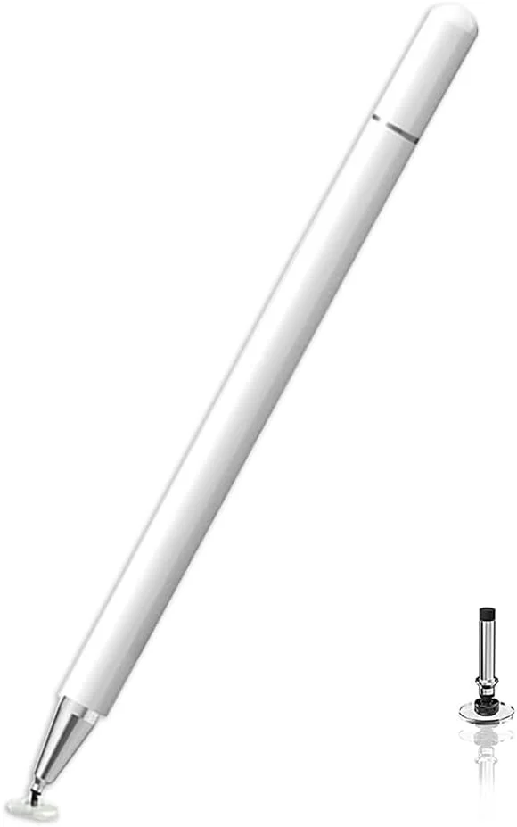 قلم لمسی یونیورسال برای آیپد و اندروید - قلم لمسی سازگار با دستگاه های iOS و اندروید - دارای نوک خازنی و درپوش مغناطیسی برای تمام دستگاه های دارای صفحه لمسی، آیپد، آیفون، موبایل و تبلت قلم لمسی یونیورسال برای آیپد و اندروید - قلم لمسی سازگار با دستگاه های iOS و اندروید - دارای نوک خازنی و درپوش مغناطیسی برای تمام دستگاه های دارای صفحه لمسی، آیپد، آیفون، موبایل و تبلت