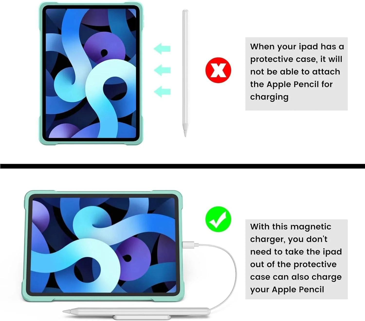 پایه شارژر، کابل شارژ برای قلم لمسی اپل نسل 2، شارژر مغناطیسی قلم، سیم شارژ اختصاصی فقط برای قلم نسل دوم، محافظت از باتری آیپد شما، کانکتور لایتنینگ (سفید) پایه شارژر، کابل شارژ برای قلم لمسی اپل نسل 2، شارژر مغناطیسی قلم، سیم شارژ اختصاصی فقط برای قلم نسل دوم، محافظت از باتری آیپد شما، کانکتور لایتنینگ (سفید)