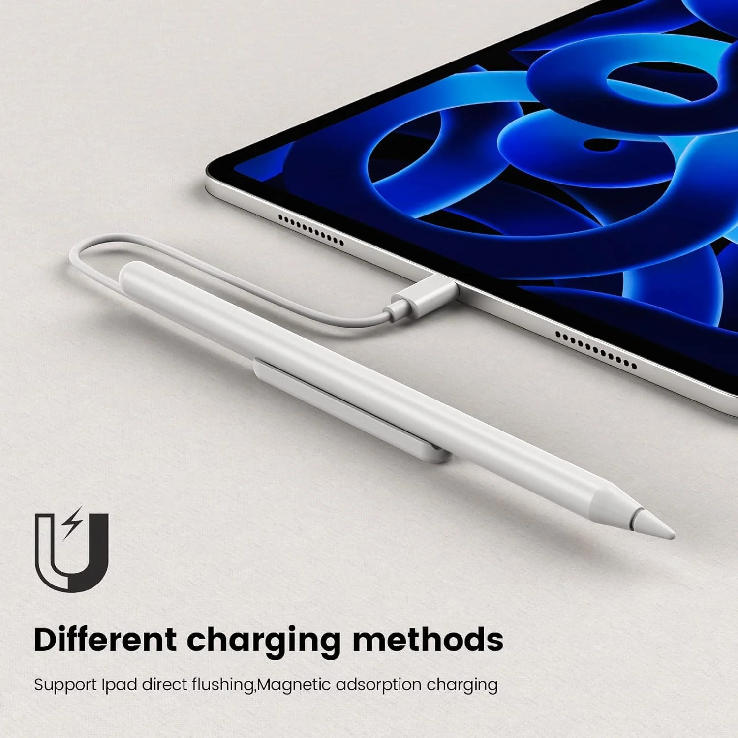 پایه شارژر، کابل شارژ برای قلم لمسی اپل نسل 2، شارژر مغناطیسی قلم، سیم شارژ اختصاصی فقط برای قلم نسل دوم، محافظت از باتری آیپد شما، کانکتور لایتنینگ (سفید) پایه شارژر، کابل شارژ برای قلم لمسی اپل نسل 2، شارژر مغناطیسی قلم، سیم شارژ اختصاصی فقط برای قلم نسل دوم، محافظت از باتری آیپد شما، کانکتور لایتنینگ (سفید)