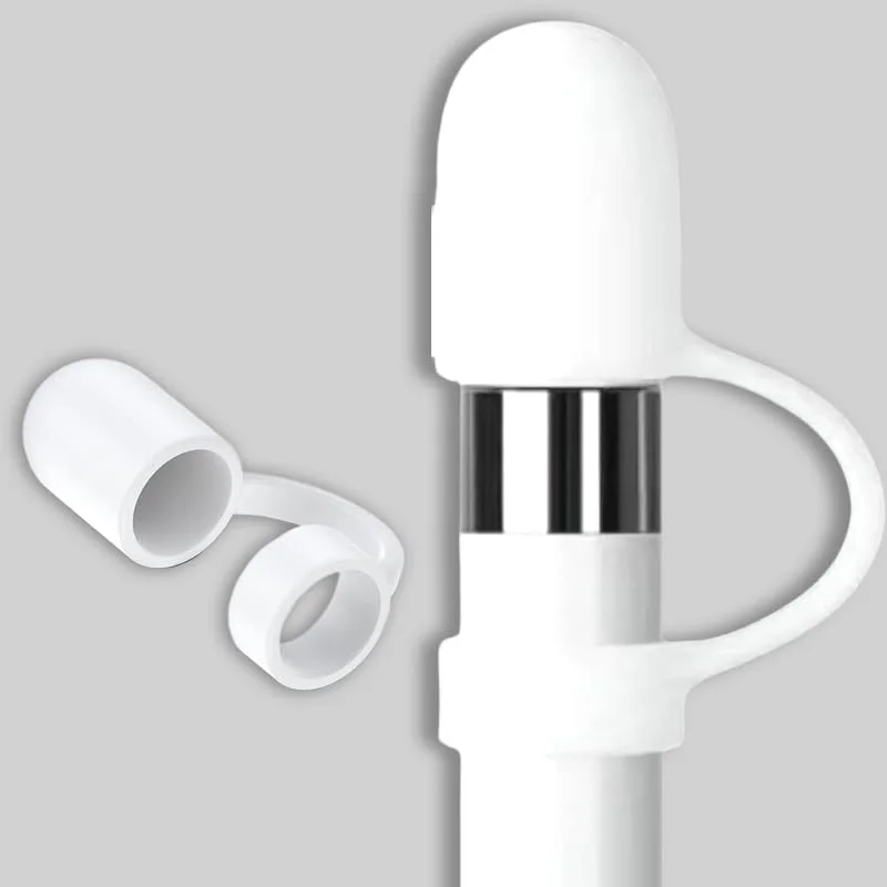 محافظ نوک سیلیکونی نرم ضد گم شدن برای قلم اپل نسل اول، جایگزین و محافظ قلم برای آیپنسل نسل اول محافظ نوک سیلیکونی نرم ضد گم شدن برای قلم اپل نسل اول، جایگزین و محافظ قلم برای آیپنسل نسل اول