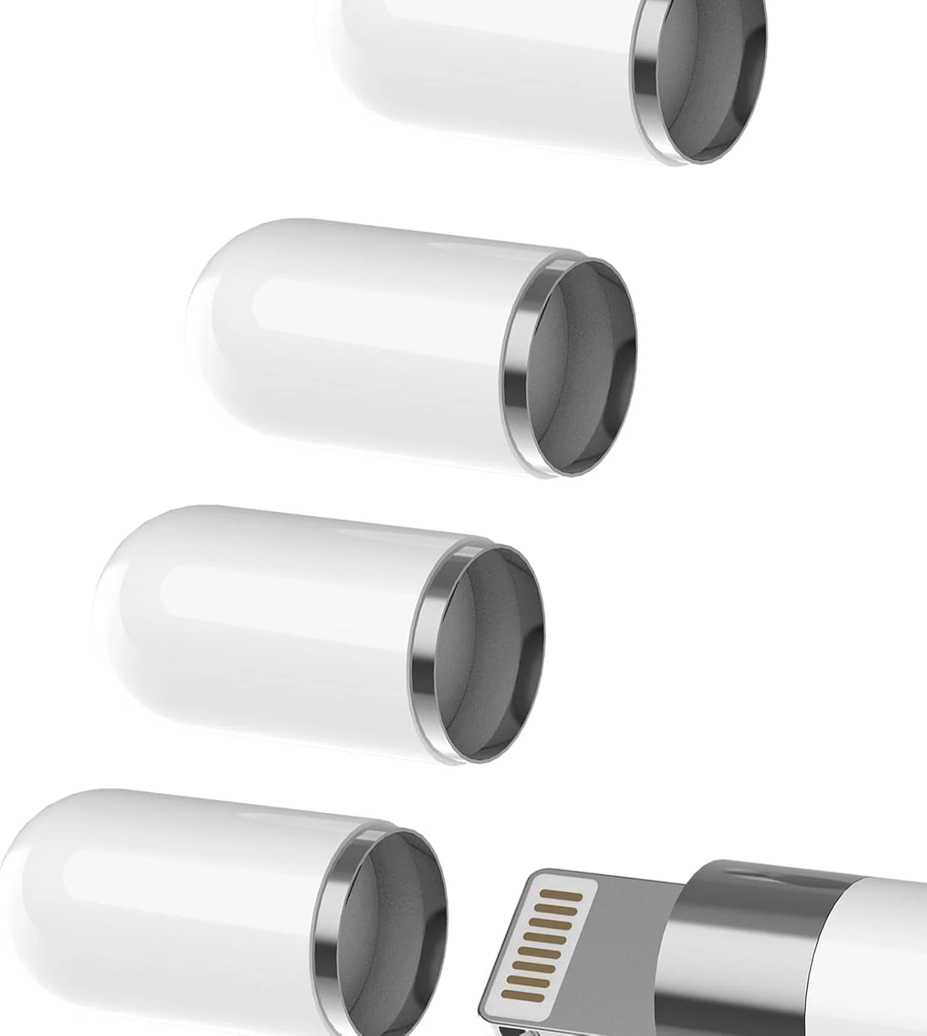 ALMEKAQUZ درپوش مداد اپل، نوک مداد برای مداد اپل، نوک های جایگزین برای نسل 1/2 مداد USB C، نوک مداد آیپد پرو/ایر/مینی (بسته 4 عددی) ALMEKAQUZ درپوش مداد اپل، نوک مداد برای مداد اپل، نوک های جایگزین برای نسل 1/2 مداد USB C، نوک مداد آیپد پرو/ایر/مینی (بسته 4 عددی)