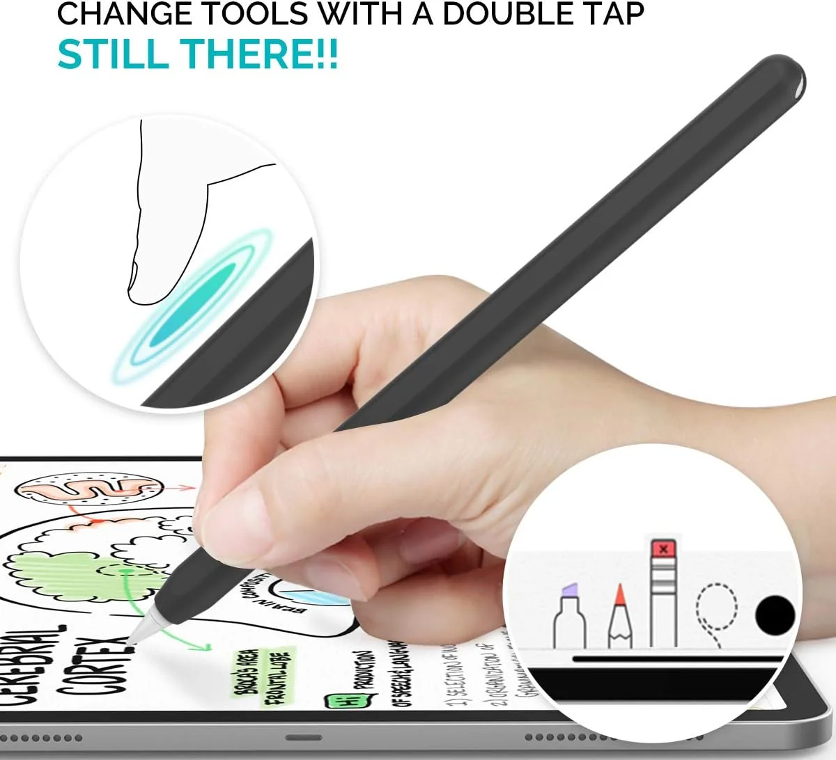 بسته دو عددی کاور مداد لمسی اپل آهااستایل (مشکی و سبز شبتاب) - سیلیکون فوقالعاده نازک، سازگار با شارژ مغناطیسی و ضربه زدن دوگانه، محافظ مداد لمسی نسل دوم اپل و پرو (۲۰۲۴)، بسته ۲ عددی بسته دو عددی کاور مداد لمسی اپل آهااستایل (مشکی و سبز شبتاب) - سیلیکون فوقالعاده نازک، سازگار با شارژ مغناطیسی و ضربه زدن دوگانه، محافظ مداد لمسی نسل دوم اپل و پرو (۲۰۲۴)، بسته ۲ عددی