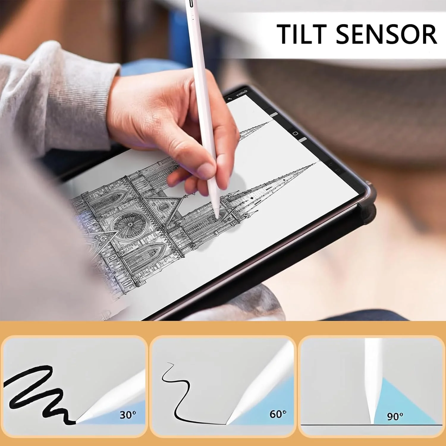 قلم Metapen برای آیپد اپل 2018-2024، حساس به زاویه، جلوگیری از لمس کف دست، شارژ سریعتر، سازگار با تمام دستگاه های دارای صفحه نمایش لمسی خازنی، بدون نیاز به اتصال، روشن کنید و مستقیماً استفاده کنید قلم Metapen برای آیپد اپل 2018-2024، حساس به زاویه، جلوگیری از لمس کف دست، شارژ سریعتر، سازگار با تمام دستگاه های دارای صفحه نمایش لمسی خازنی، بدون نیاز به اتصال، روشن کنید و مستقیماً استفاده کنید