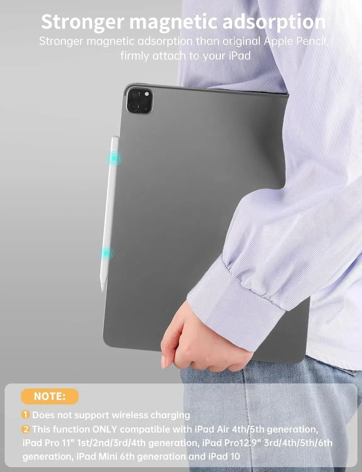 قلم لمسی برای آیپد ۲۰۱۸-۲۰۲۵، شارژ سریع ۱۳ دقیقهای، جلوگیری از لمس ناخواسته کف دست، حساس به زاویه، قلم سازگار با Apple iPad Pro 11"/12.9"/13"، Air 3-5/M2/M3، Mini 5/6، i-Pad 6-11 قلم لمسی برای آیپد ۲۰۱۸-۲۰۲۵، شارژ سریع ۱۳ دقیقهای، جلوگیری از لمس ناخواسته کف دست، حساس به زاویه، قلم سازگار با Apple iPad Pro 11"/12.9"/13"، Air 3-5/M2/M3، Mini 5/6، i-Pad 6-11