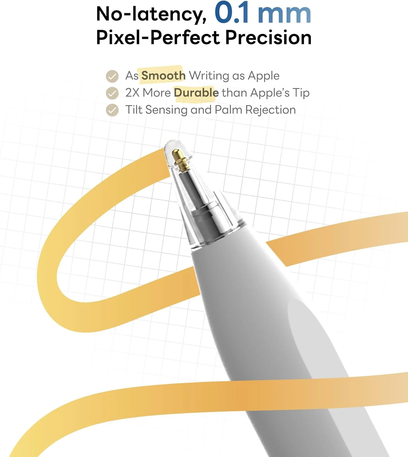 قلم لمسی eiP Pencil 2 برای آیپد 2024-2018، مغناطیسی، دقت 0.1 میلیمتر، نوکهای بادوام 2 برابر، قلم استایلوس با قابلیت رد کف دست برای آیپد نسل 10/9/8/7/6، آیپد پرو 12.9/11/13 اینچ M4، آیپد ایر 3/4/5 M2، آیپد مینی 5/6/7، سفید قلم لمسی eiP Pencil 2 برای آیپد 2024-2018، مغناطیسی، دقت 0.1 میلیمتر، نوکهای بادوام 2 برابر، قلم استایلوس با قابلیت رد کف دست برای آیپد نسل 10/9/8/7/6، آیپد پرو 12.9/11/13 اینچ M4، آیپد ایر 3/4/5 M2، آیپد مینی 5/6/7، سفید