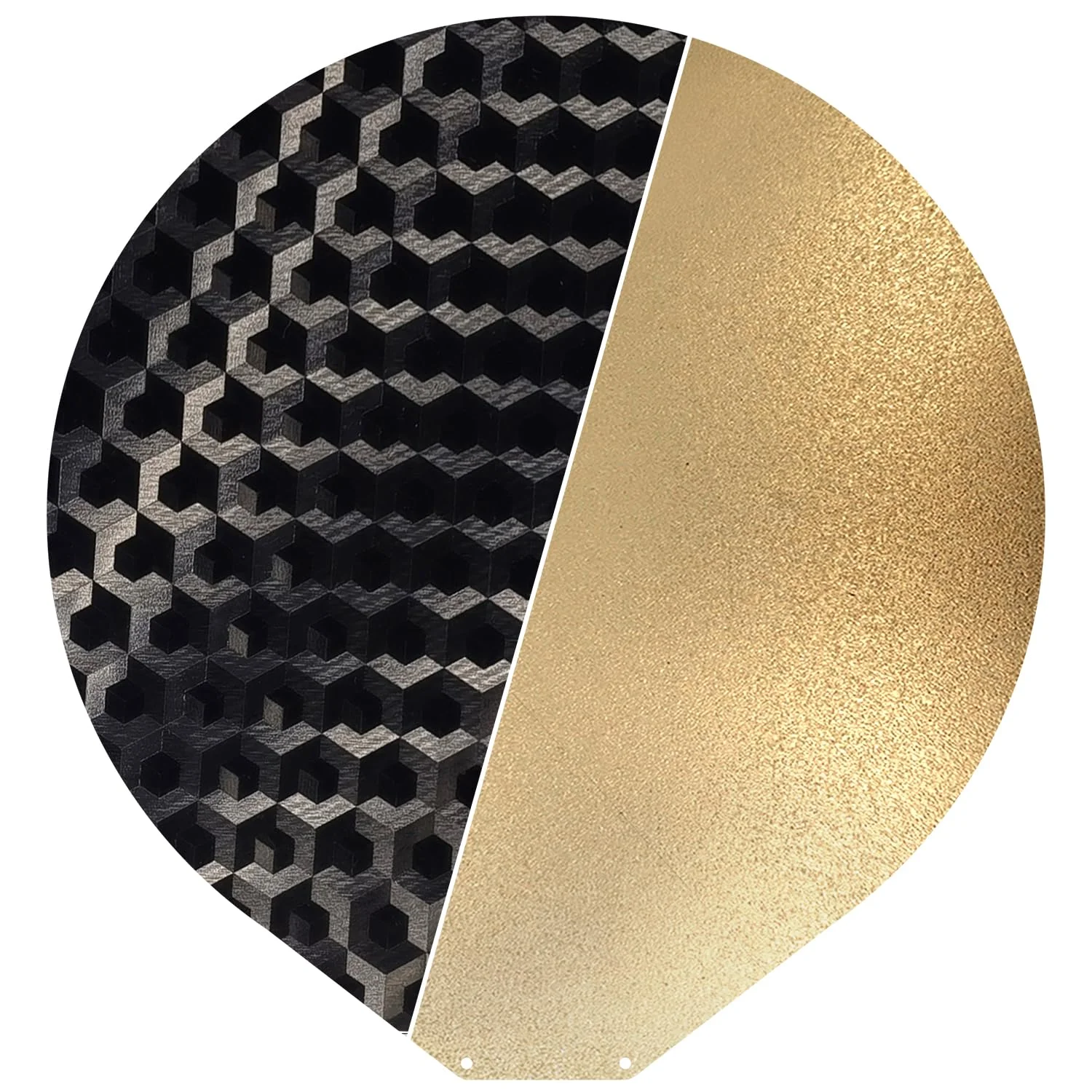 صفحه ساخت گرد ارتقا یافته Flsn V400 با قطر 309 میلی متر، دو طرفه صاف/بافت دار PEH+ PEI، پلتفرم فولادی فنری با بستر مغناطیسی برای پرینترهای سه بعدی Flsun V400