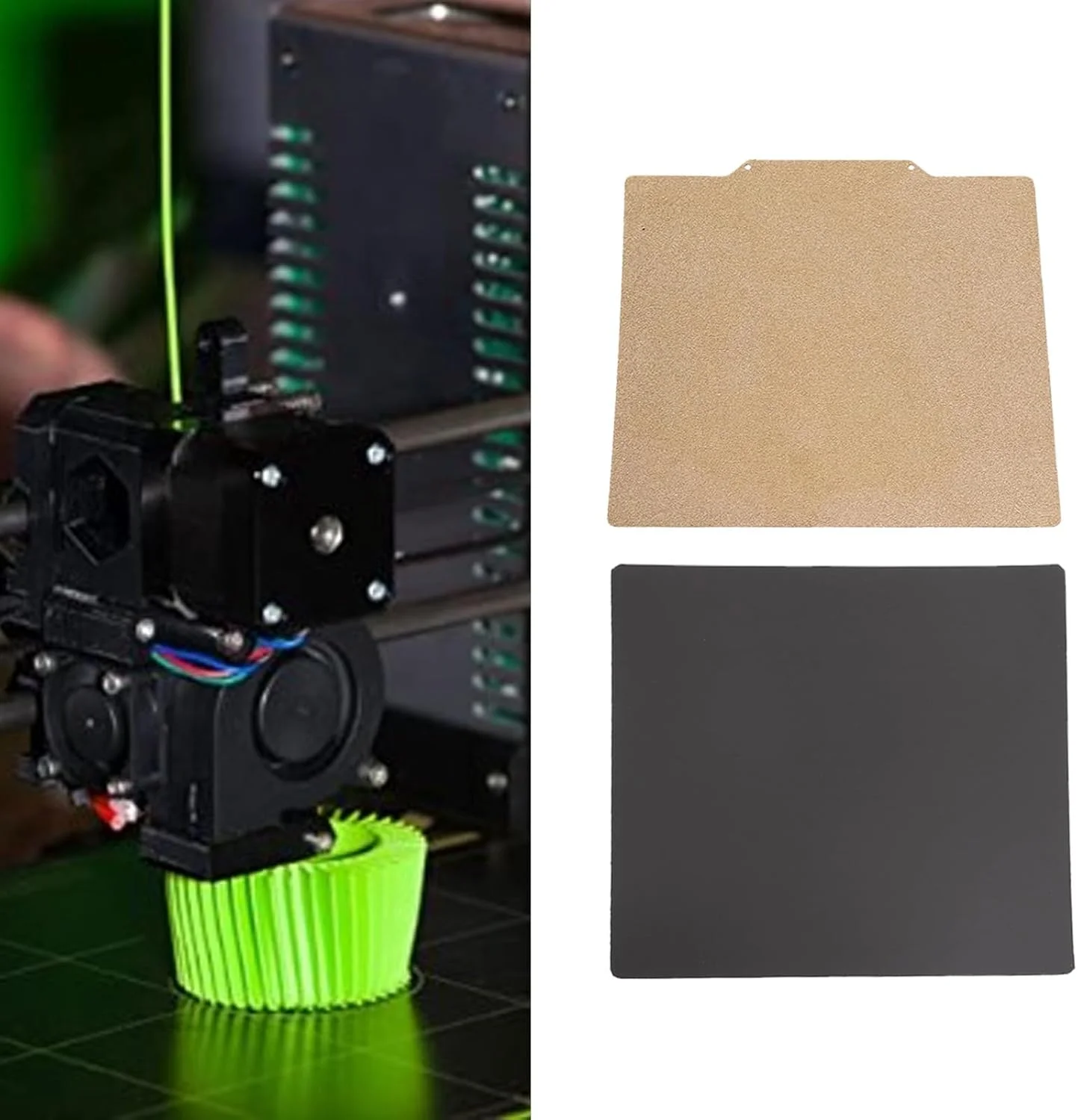 صفحه ساخت مغناطیسی فولادی - صفحه فولادی فنری PEI دو طرفه برای چاپ سه بعدی، 200 X 200 میلی متر، نصب آسان، پشتیبانی از چاپ دو طرفه برای انواع چاپگر سه بعدی