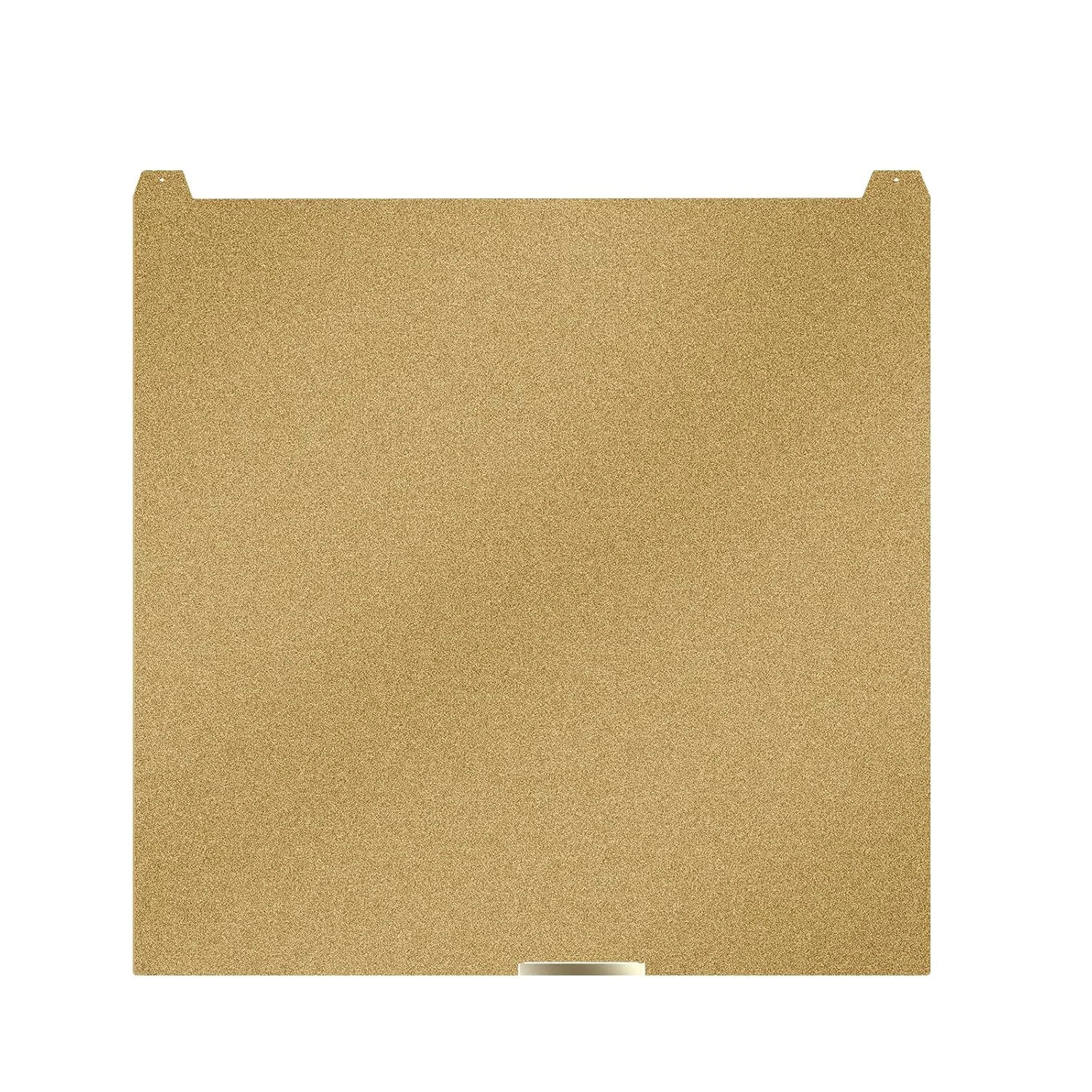 صفحه ساخت طلایی ارتقا یافته 370x370 میلی‌متری K2 Plus، ورق PEI فولادی فنری انعطاف‌پذیر با بافت دو طرفه، تخت چاپ مغناطیسی برای پرینتر سه بعدی Creality K2 Plus