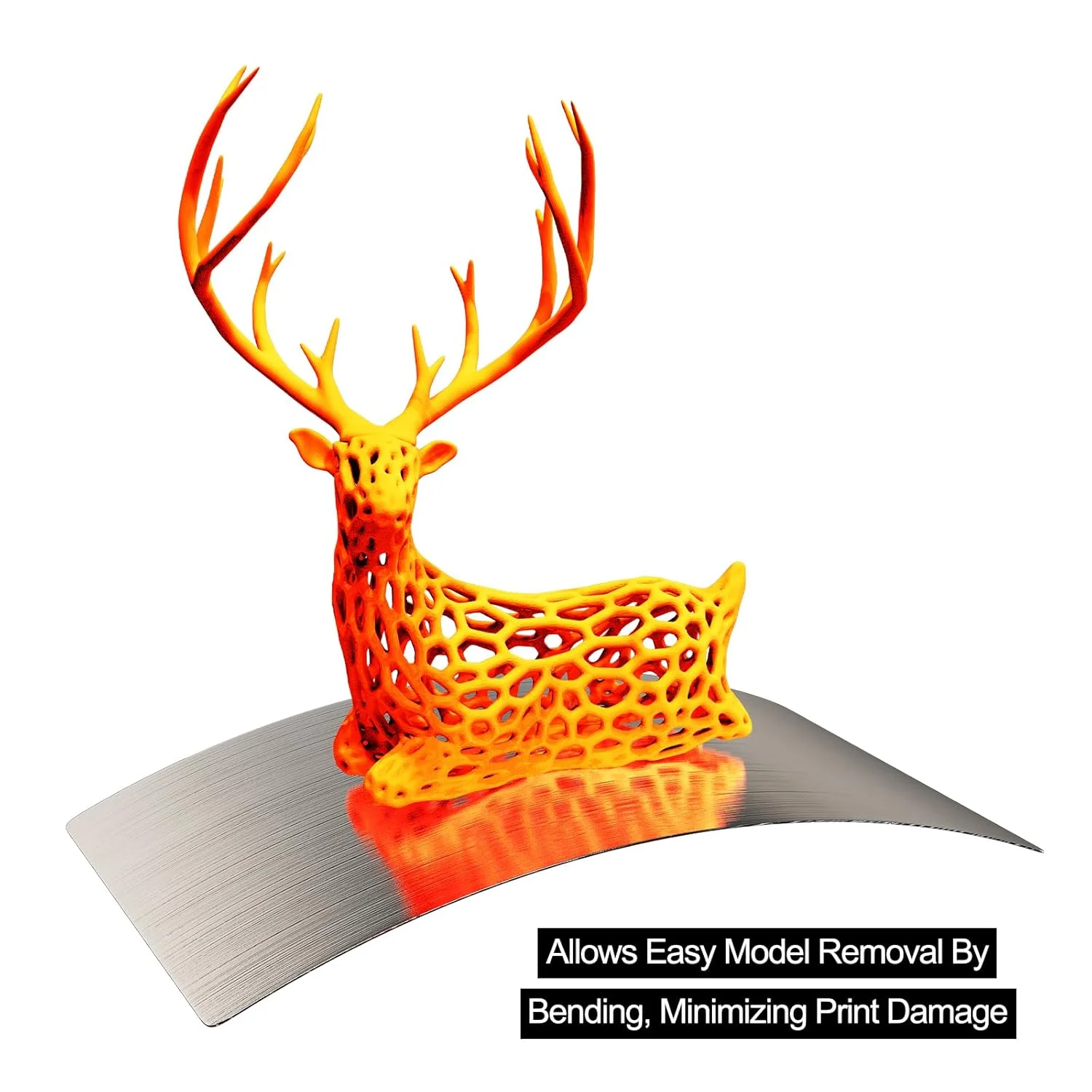 صفحه ساخت پرینتر سه بعدی رزینی برای Creality LD-002R، Nova 3D Elfin، Zortrax Inkspire، شامل 2 عدد ورق فولادی فنری انعطاف پذیر و 1 عدد پایه مغناطیسی برای پلتفرم پرینتر سه بعدی 138x78 میلی متر