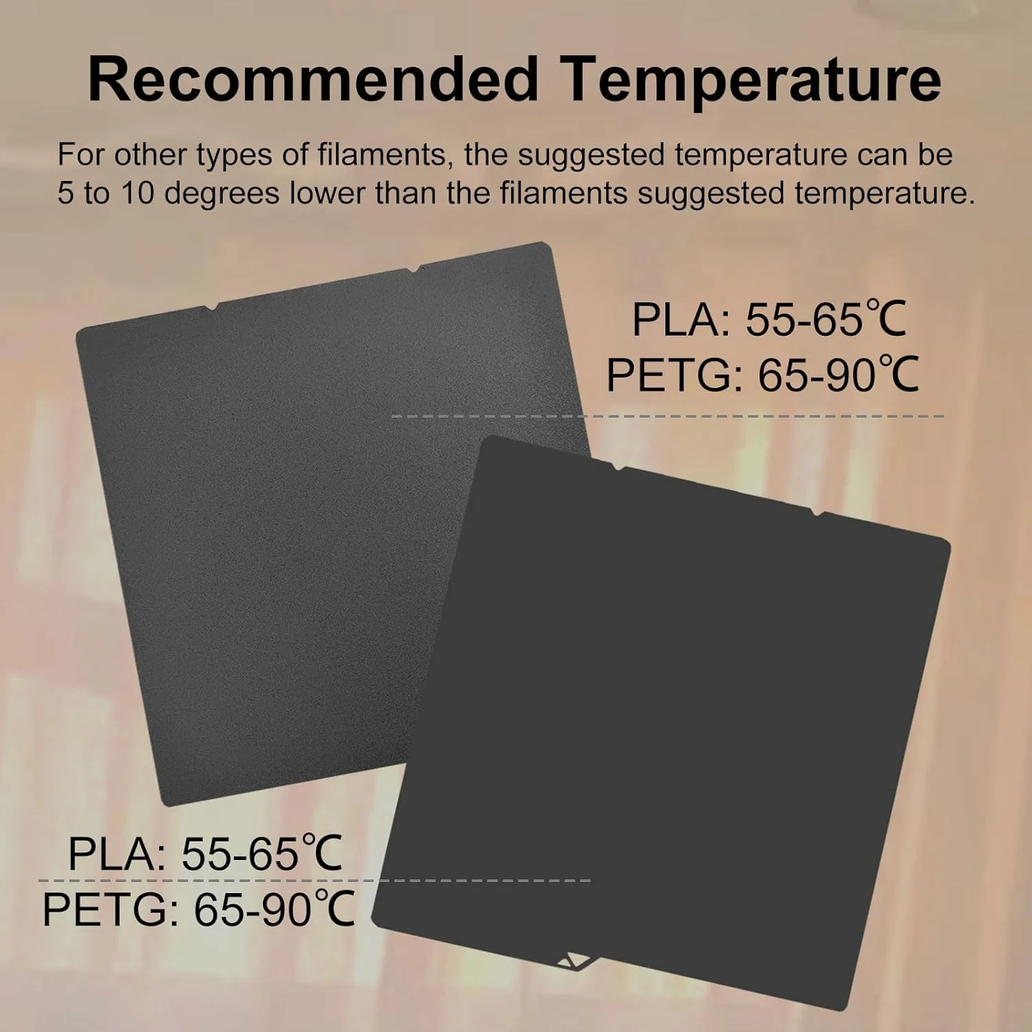 صفحه ساخت پرینتر سه بعدی با بافت صاف Kobra S1، ابعاد 264x276 میلی متر، مناسب برای پرینتر سه بعدی Anycubic Kobra S1/Combo/ACE Pro، صفحه فنری بستر گرم شونده Kobra S1 Combo، پلتفرم چاپ انعطاف پذیر و جداشدنی